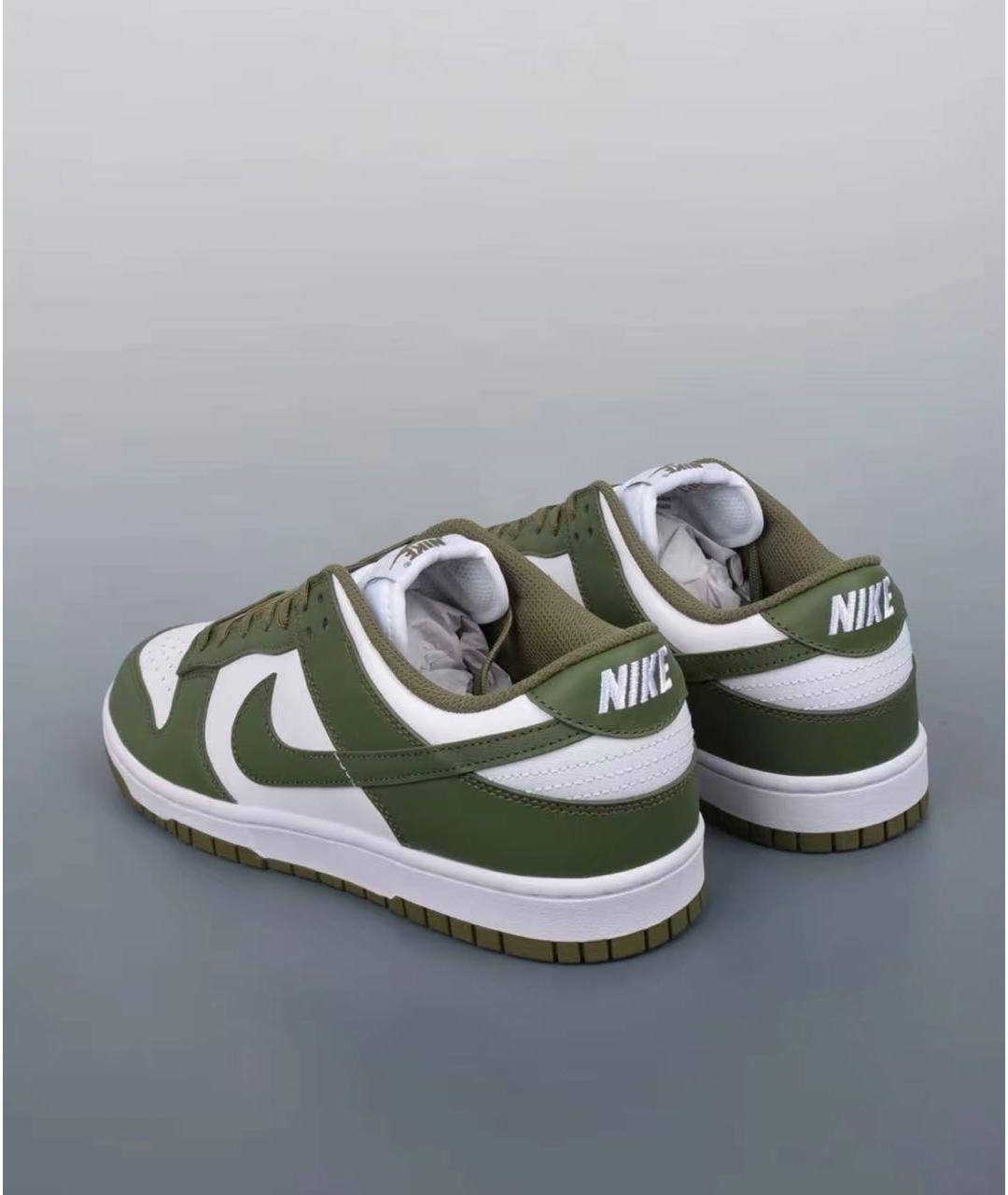 NIKE Зеленые кожаные кроссовки, фото 3