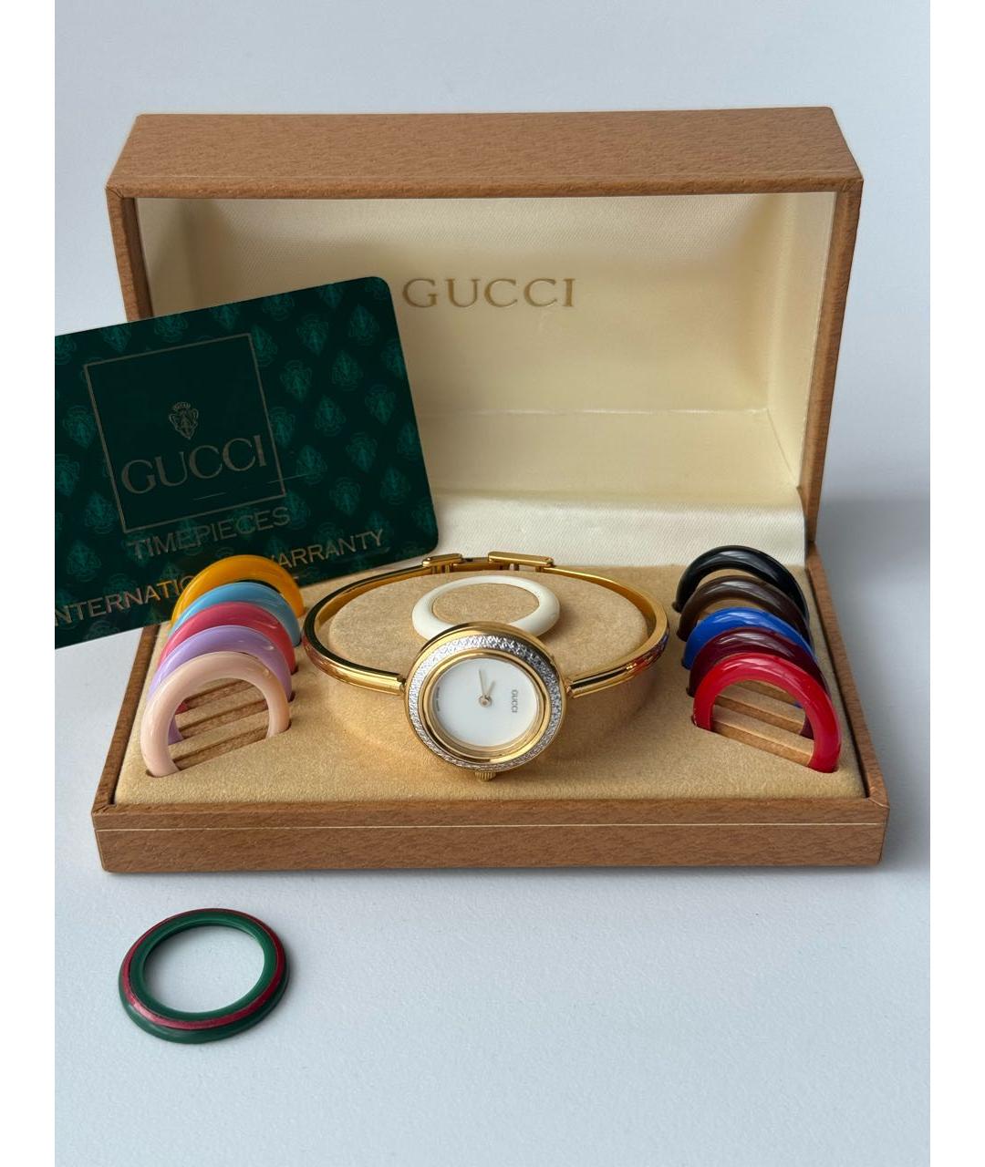 GUCCI Золотые позолоченные часы, фото 3