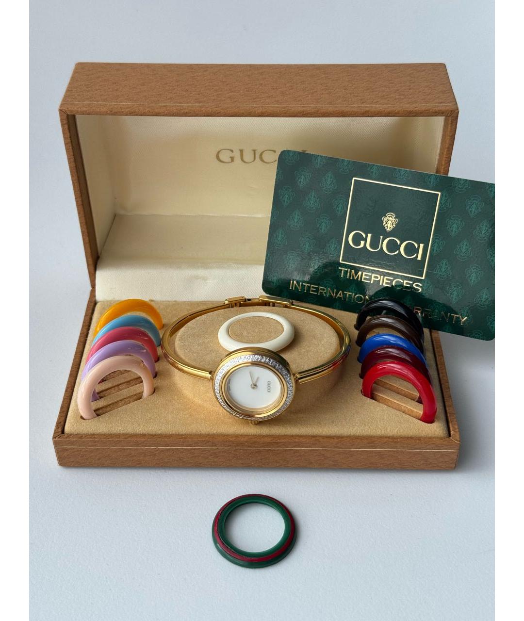 GUCCI Золотые позолоченные часы, фото 2