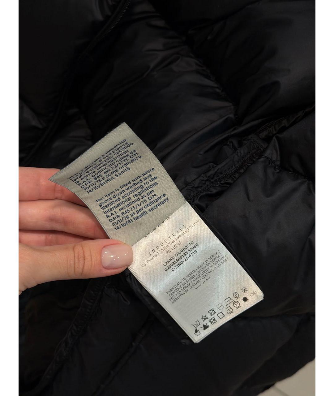 MONCLER Черная полиамидовая куртка, фото 7