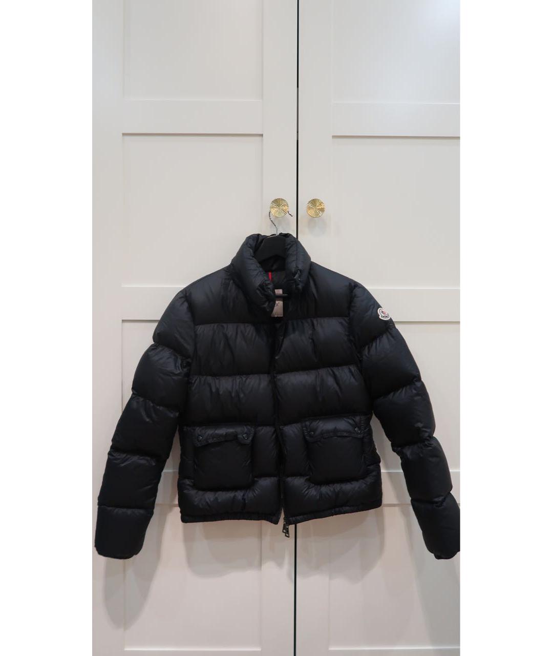 MONCLER Черная полиамидовая куртка, фото 8