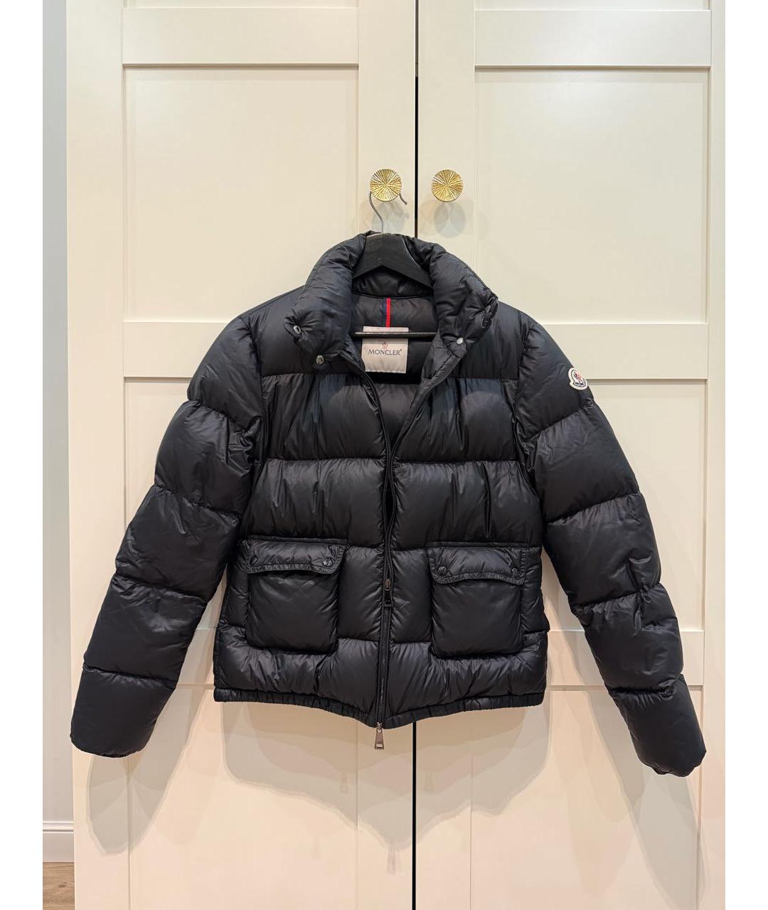 MONCLER Черная полиамидовая куртка, фото 9