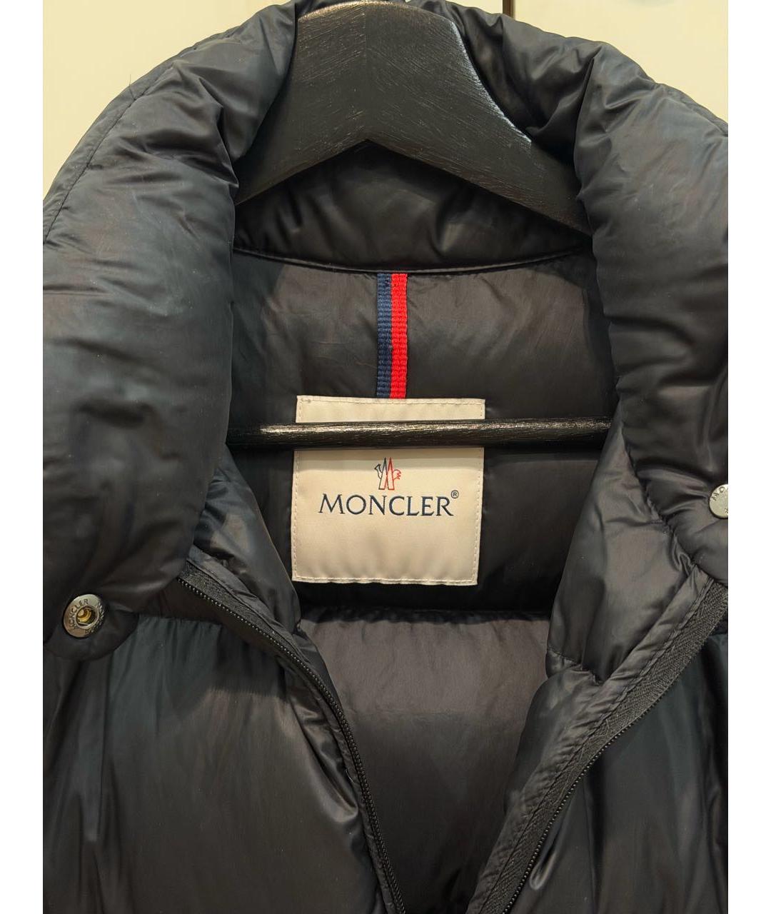 MONCLER Черная полиамидовая куртка, фото 3