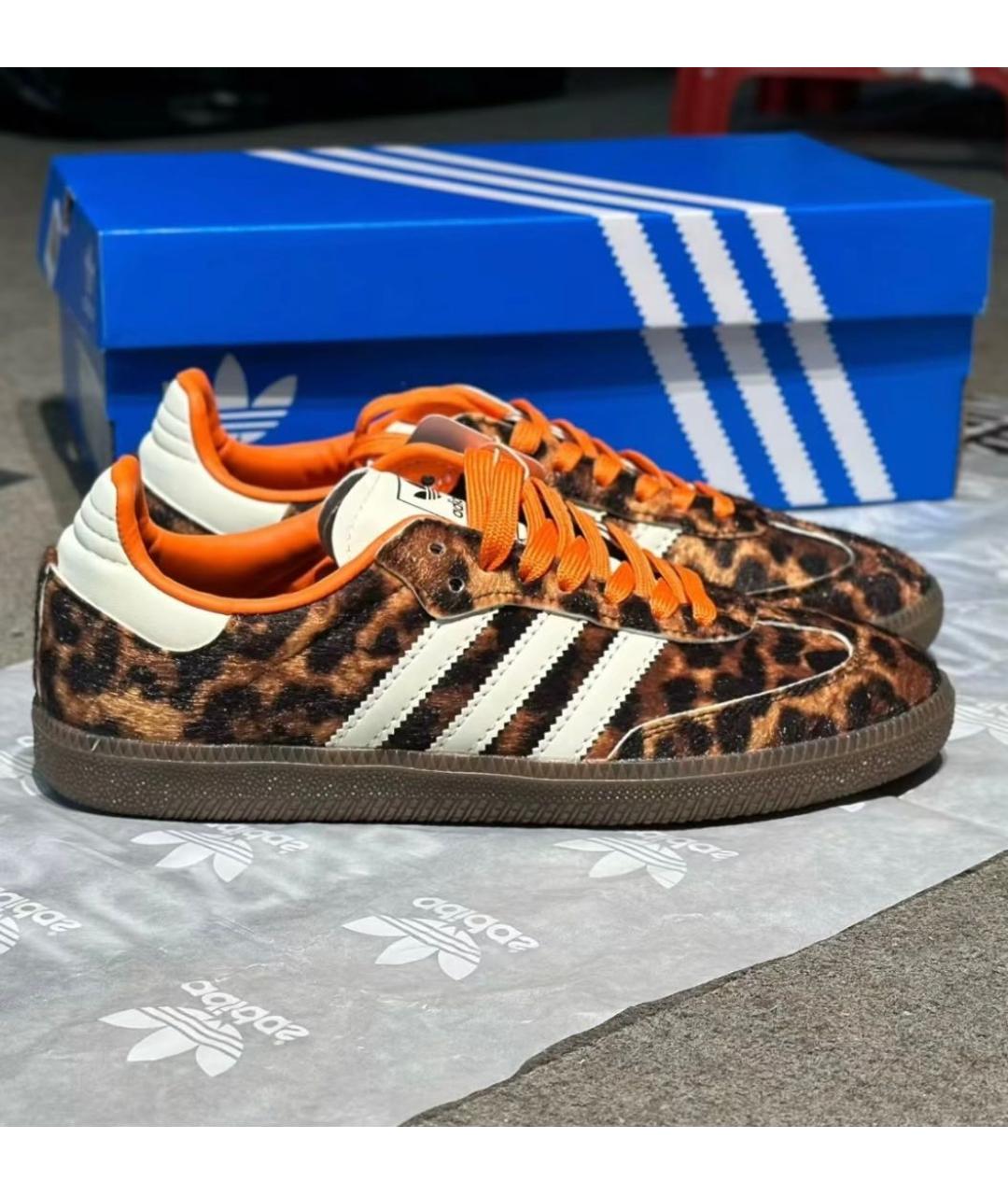 ADIDAS Коричневые текстильные кроссовки, фото 2