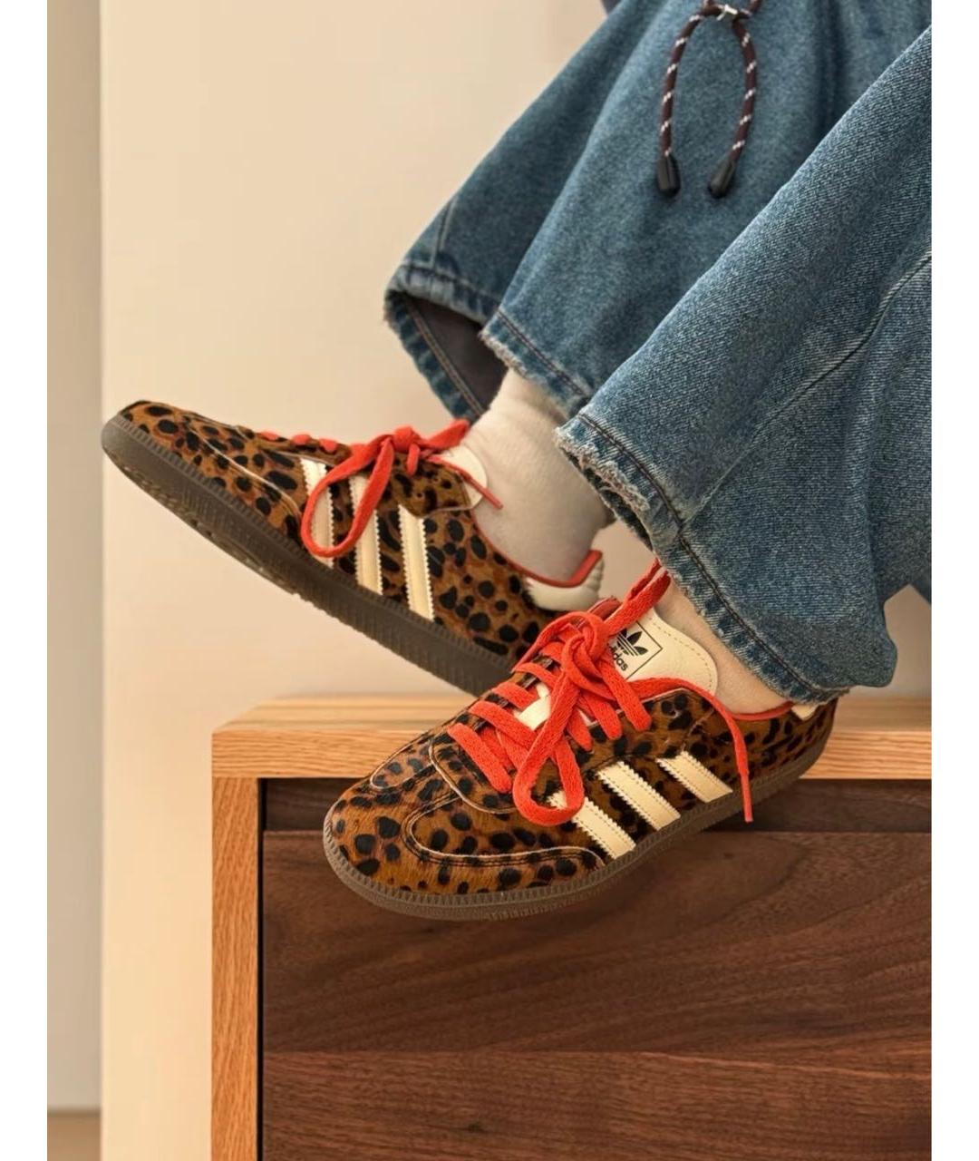 ADIDAS Коричневые текстильные кроссовки, фото 5