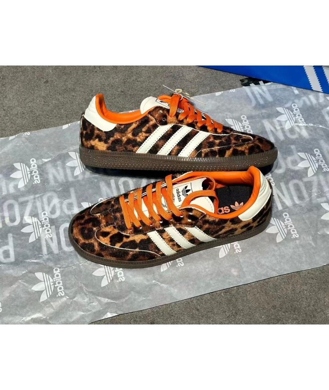 ADIDAS Коричневые текстильные кроссовки, фото 4