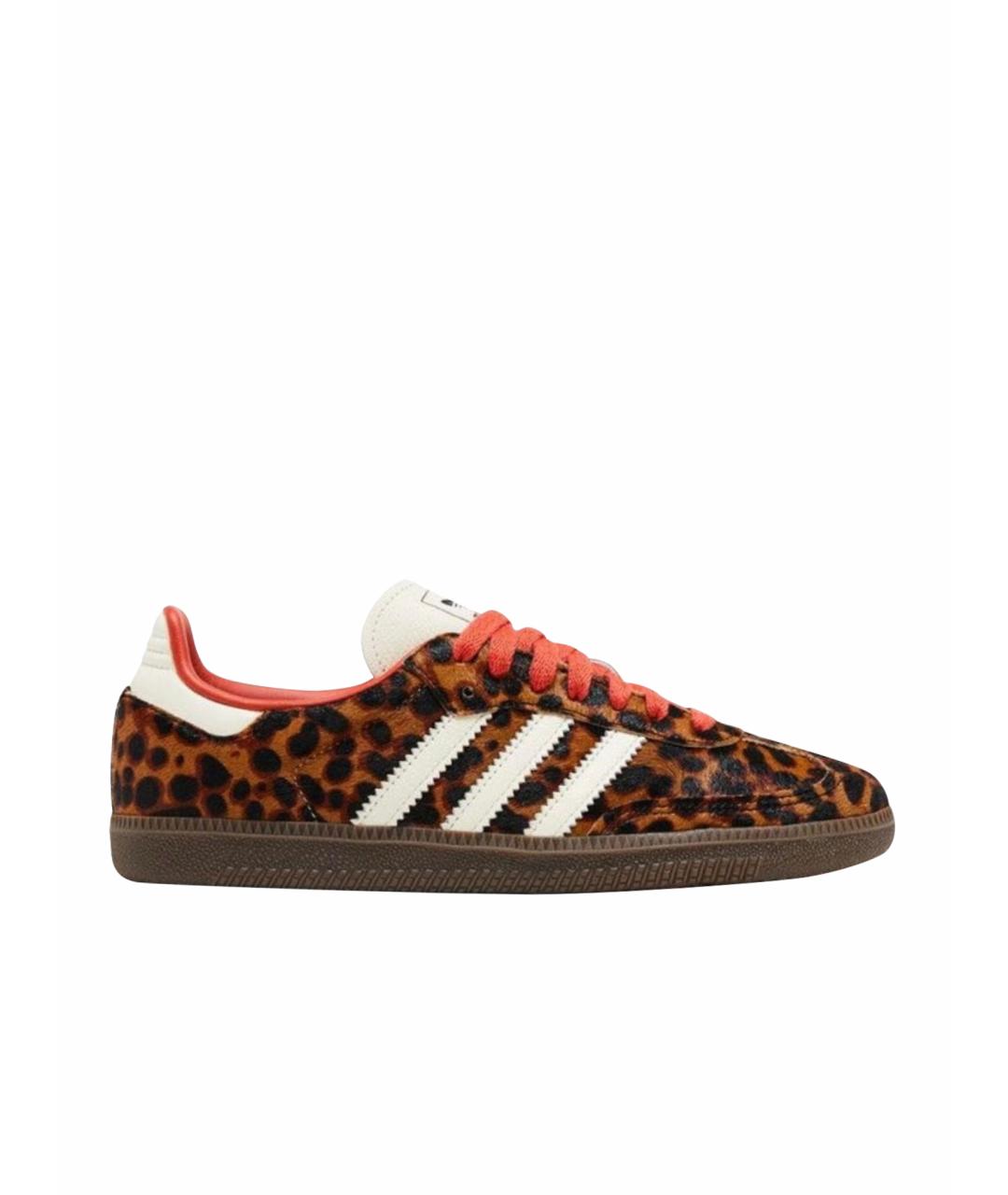ADIDAS Коричневые текстильные кроссовки, фото 1