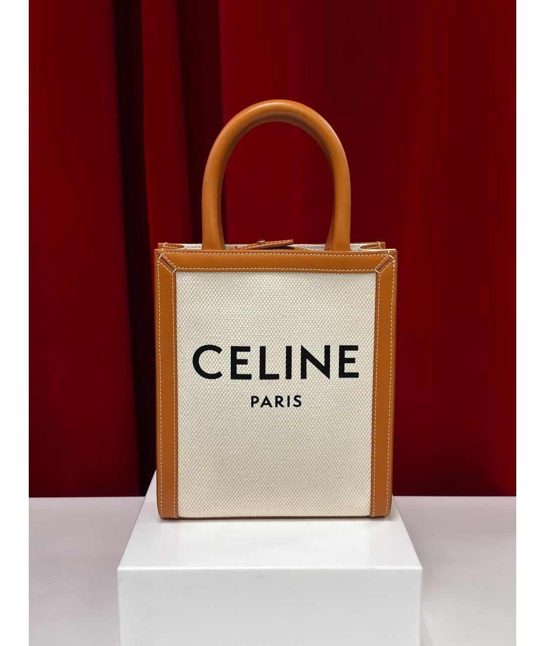 CELINE Белая сумка через плечо, фото 3