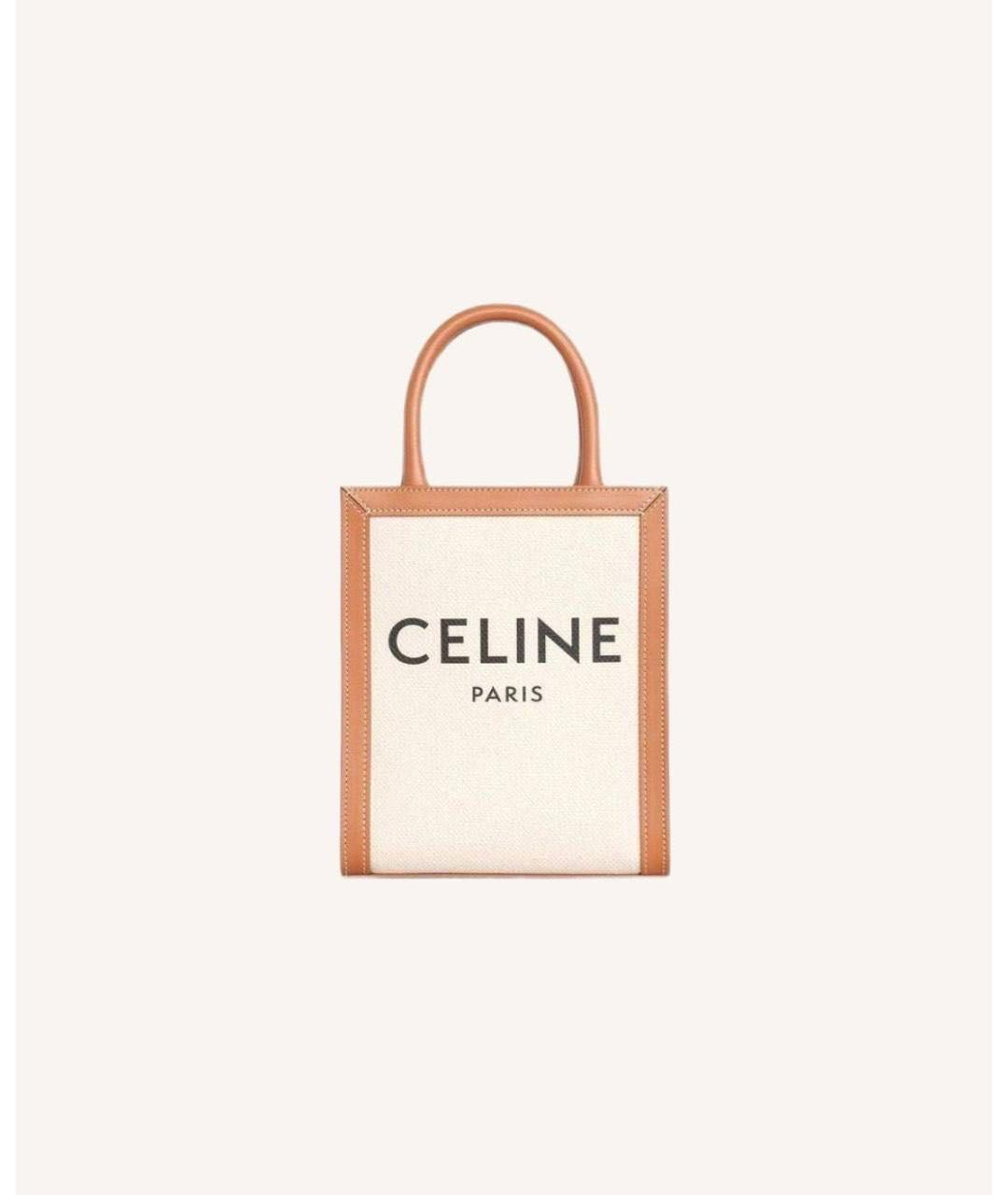 CELINE Белая сумка через плечо, фото 5