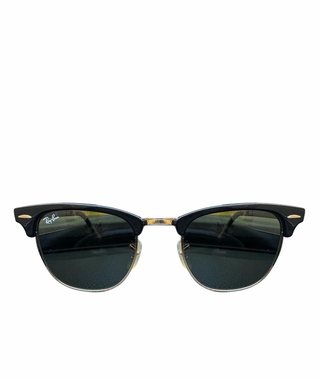 RAY BAN Зеленые пластиковые солнцезащитные очки, фото 1
