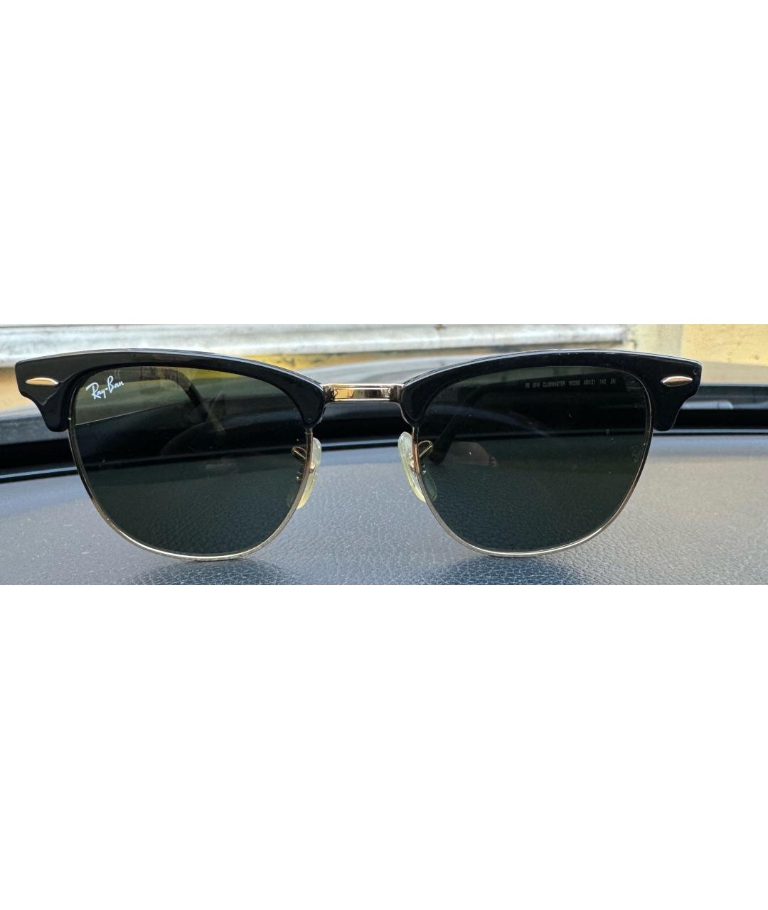 RAY BAN Зеленые пластиковые солнцезащитные очки, фото 4