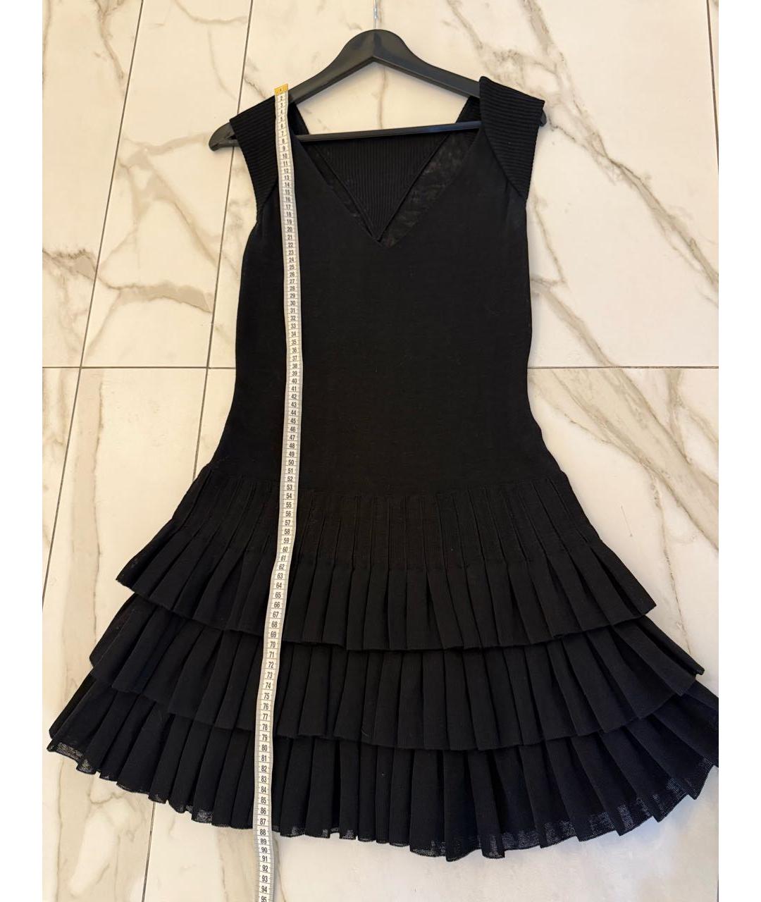CHANEL Черное льняное коктейльное платье, фото 4