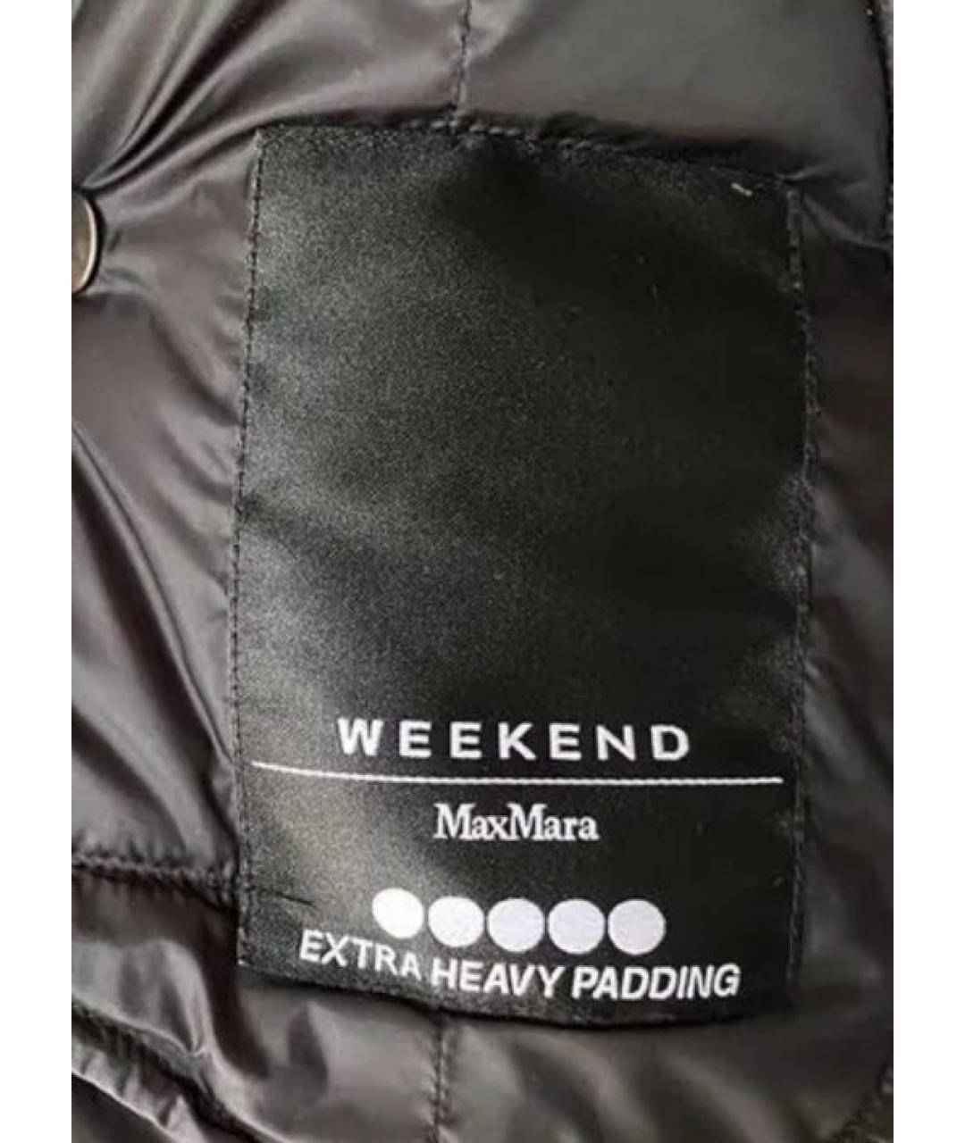 WEEKEND MAX MARA Черный пуховик, фото 3