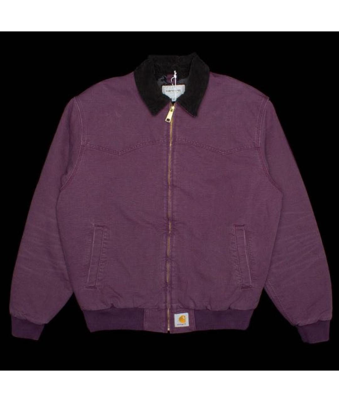 CARHARTT WIP Бордовая деним куртка, фото 3