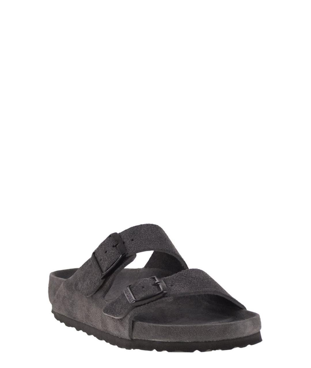 BIRKENSTOCK Серые замшевые сандалии, фото 2