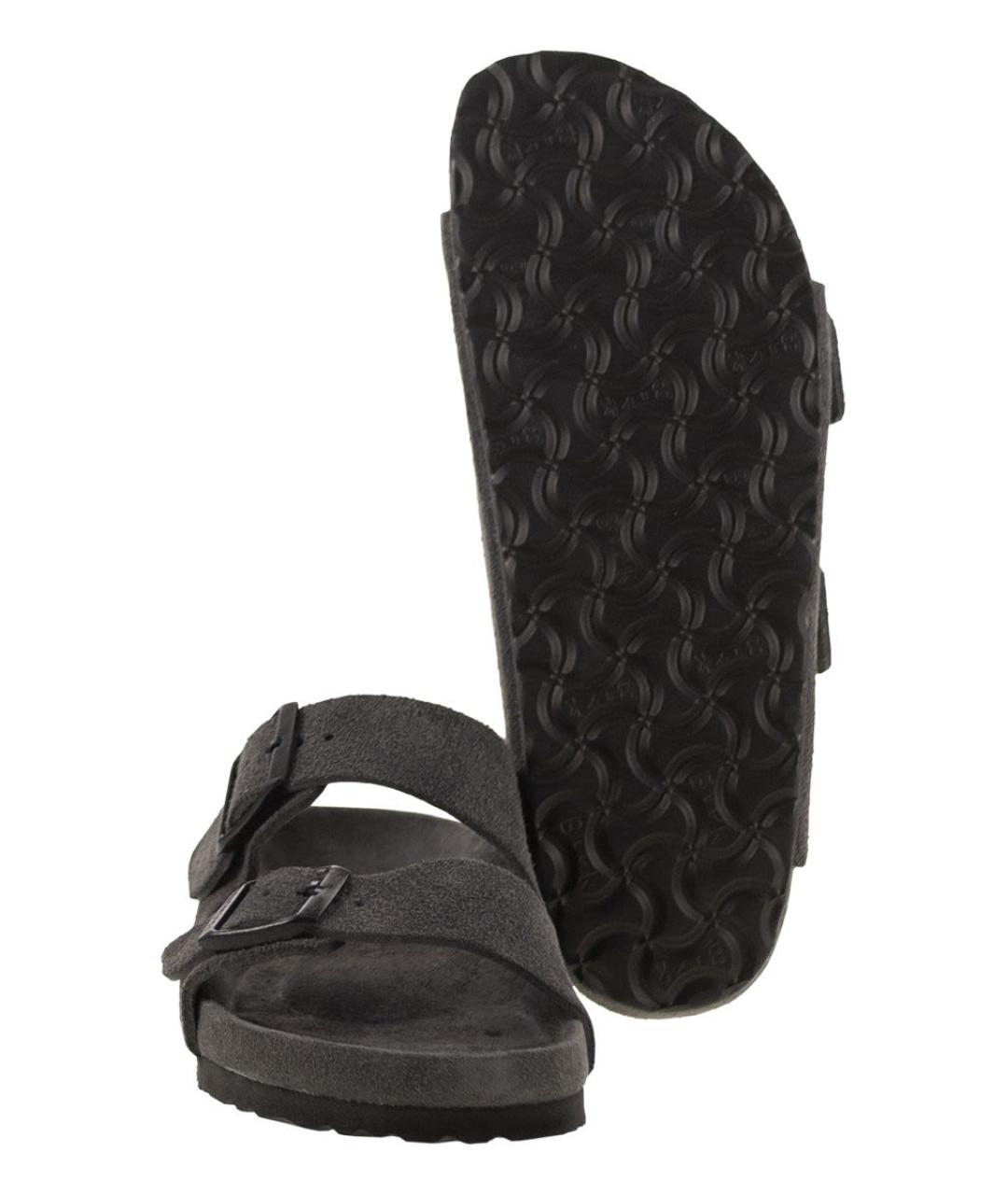 BIRKENSTOCK Серые замшевые сандалии, фото 5