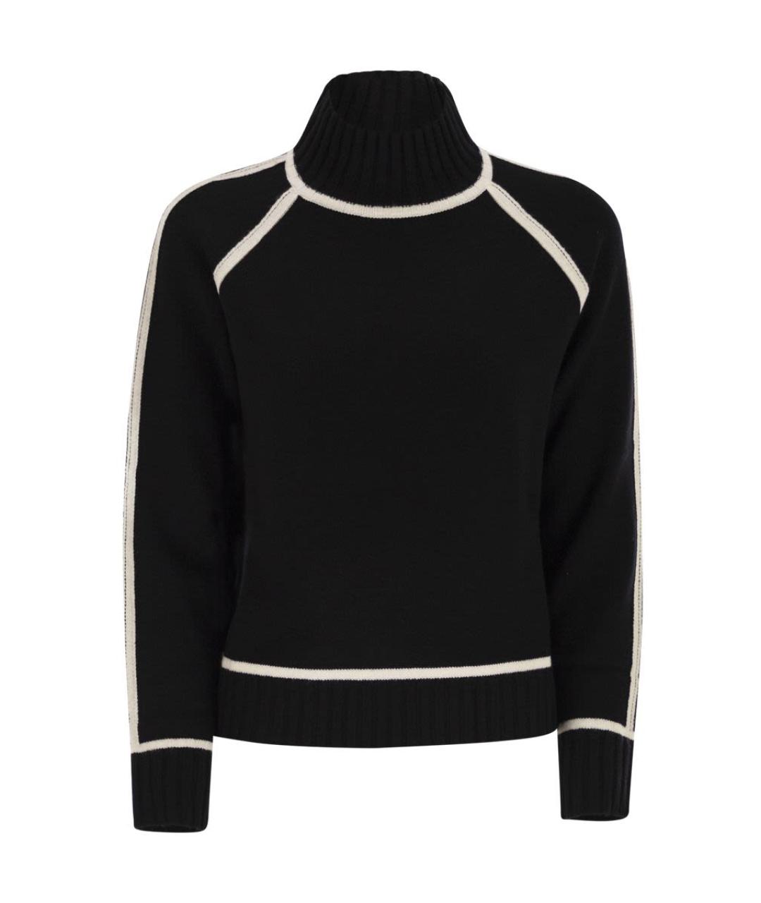 MAX MARA Черный шерстяной джемпер / свитер, фото 1