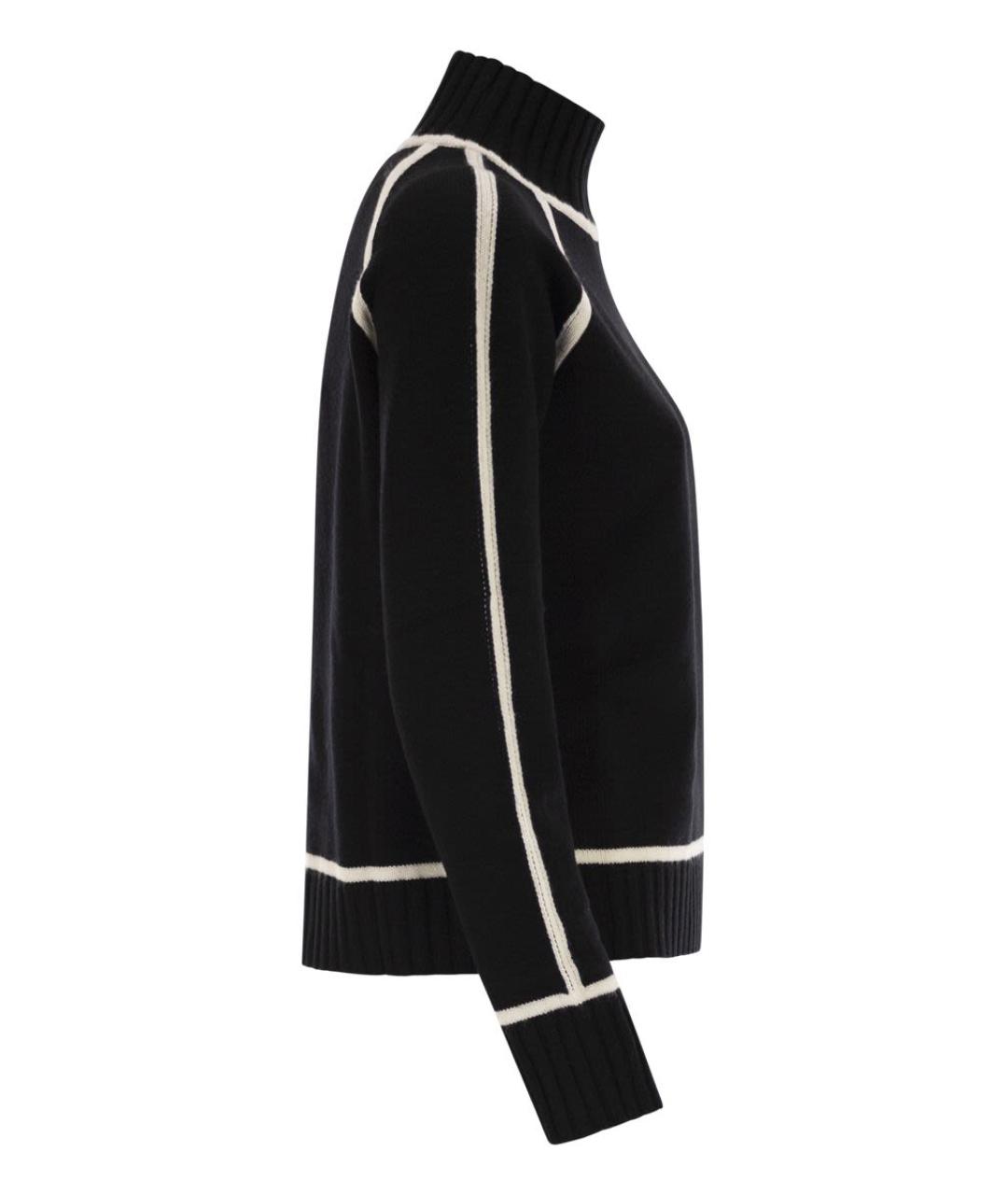 MAX MARA Черный шерстяной джемпер / свитер, фото 3