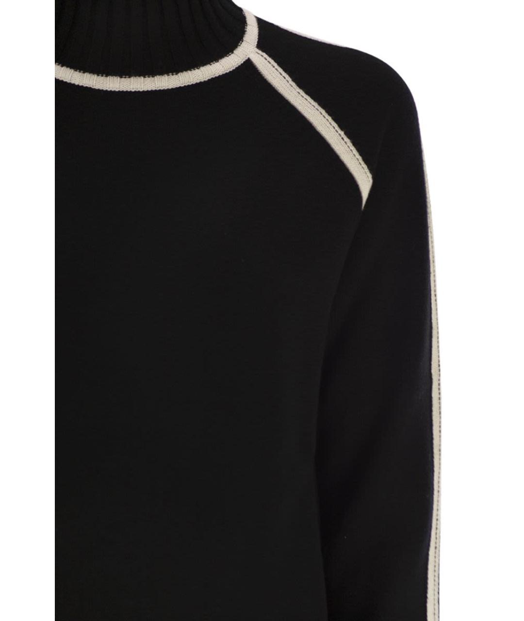 MAX MARA Черный шерстяной джемпер / свитер, фото 4
