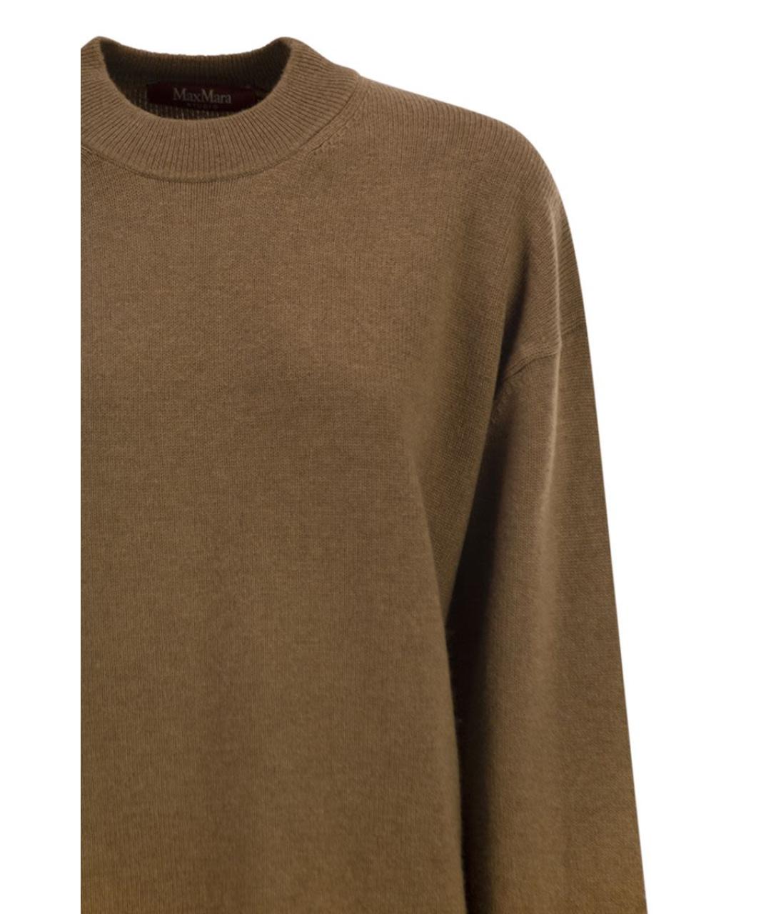 MAX MARA Коричневый шерстяной джемпер / свитер, фото 4