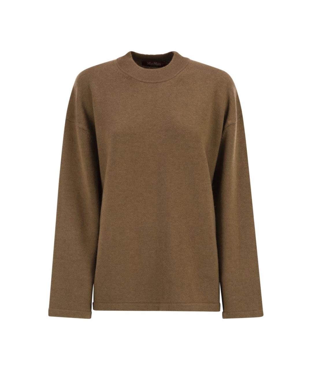 MAX MARA Коричневый шерстяной джемпер / свитер, фото 1