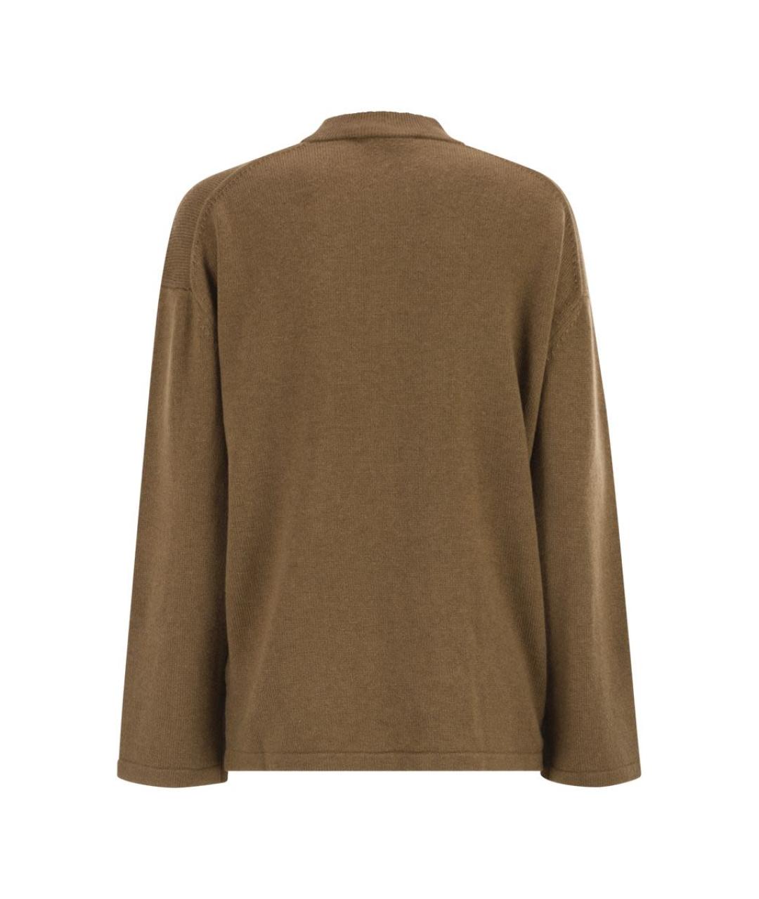 MAX MARA Коричневый шерстяной джемпер / свитер, фото 2