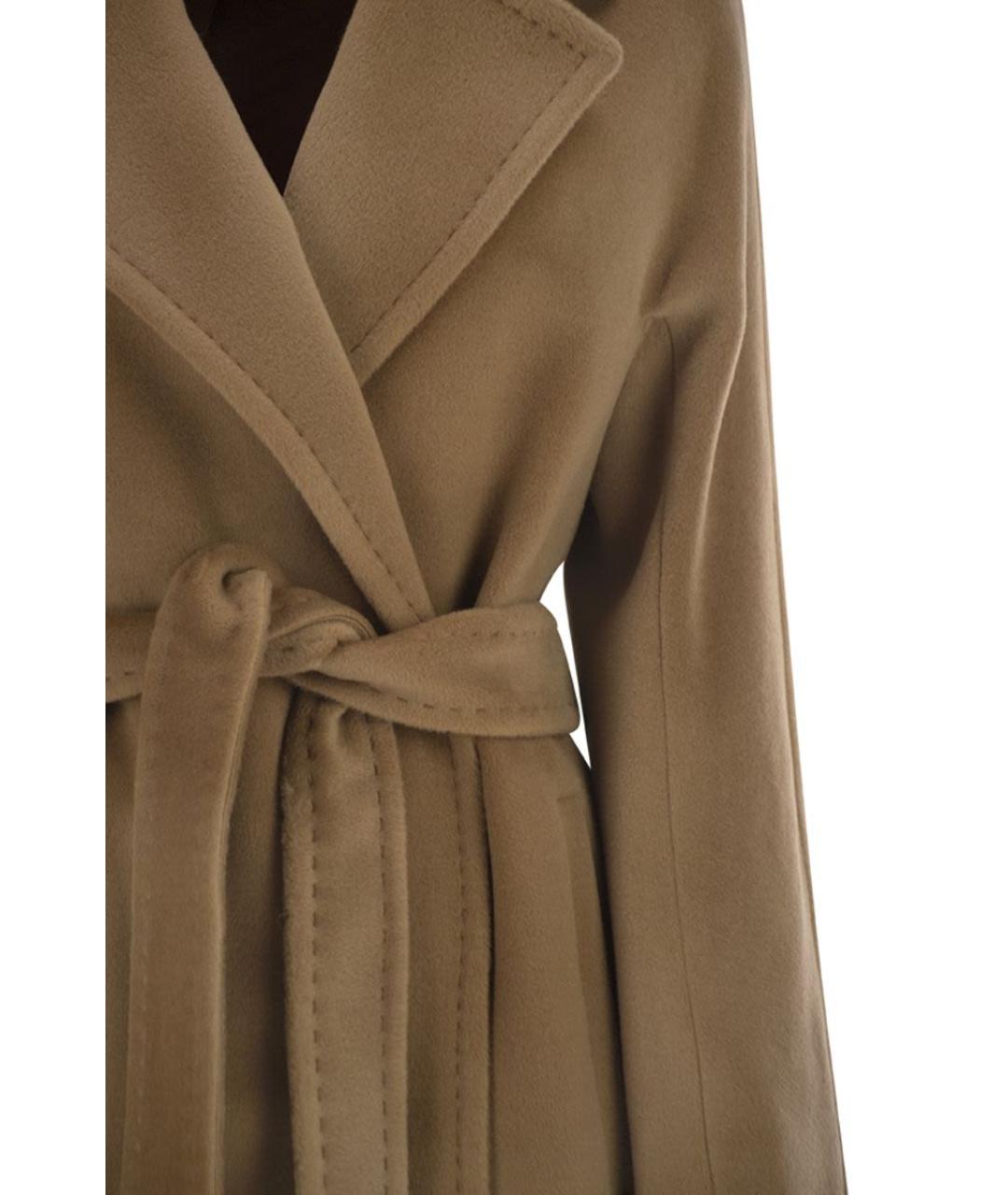 MAX MARA Бежевое шерстяное пальто, фото 3