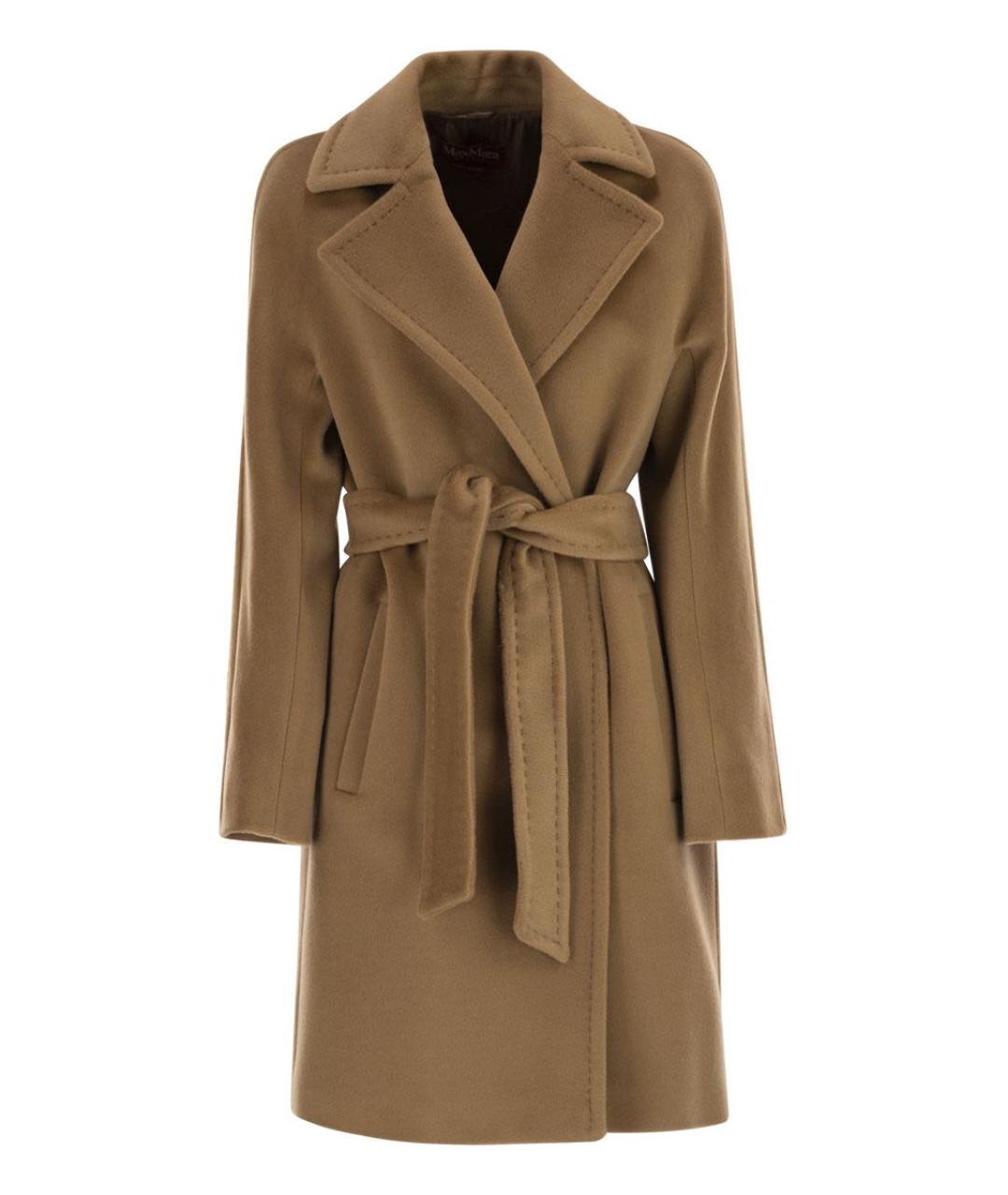 MAX MARA Бежевое шерстяное пальто, фото 1