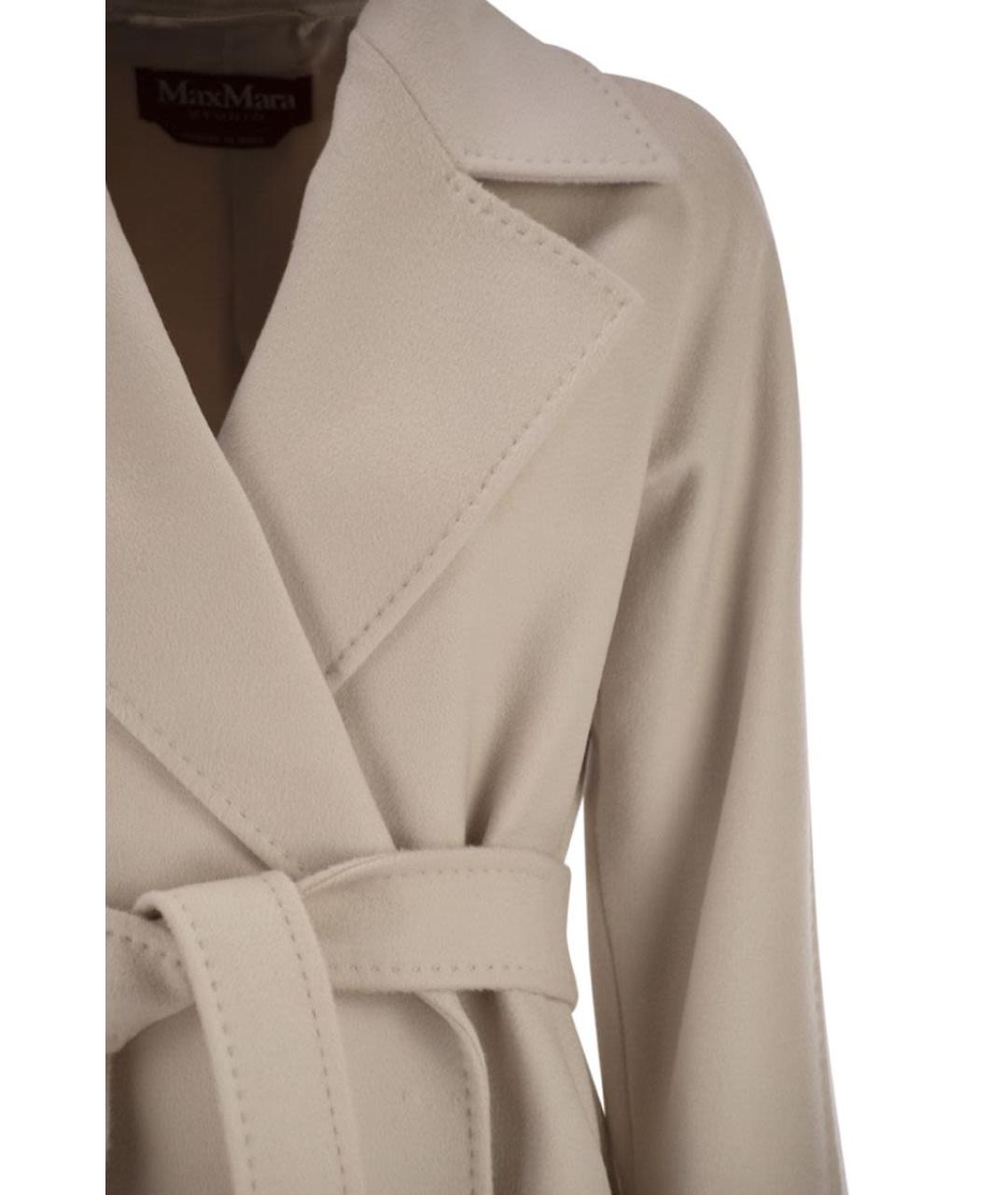 MAX MARA Бежевое шерстяное пальто, фото 4