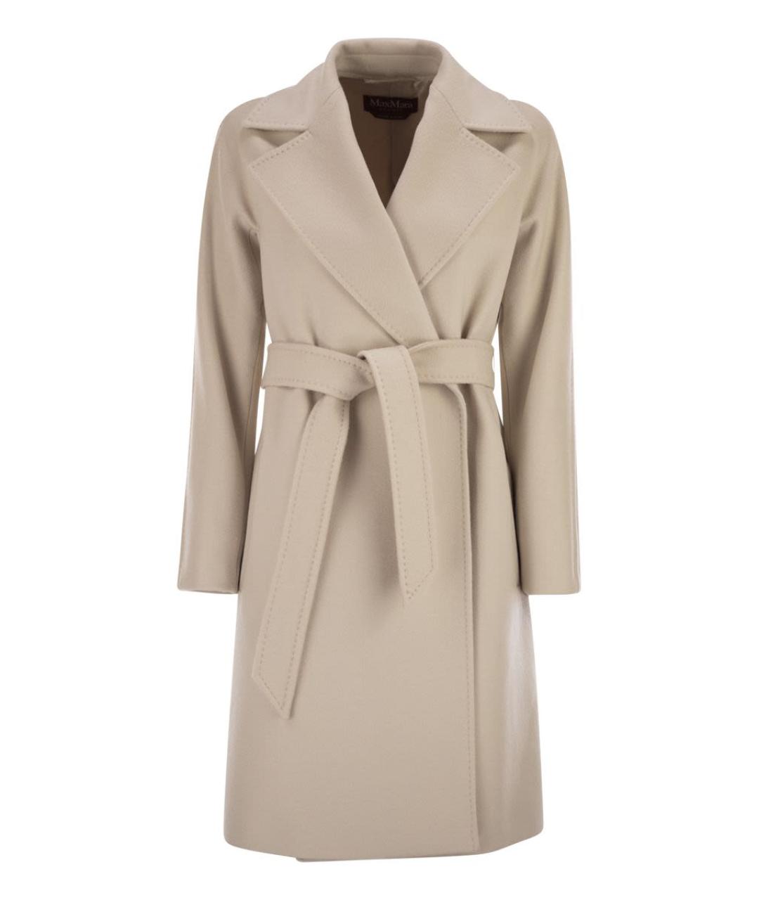 MAX MARA Бежевое шерстяное пальто, фото 1