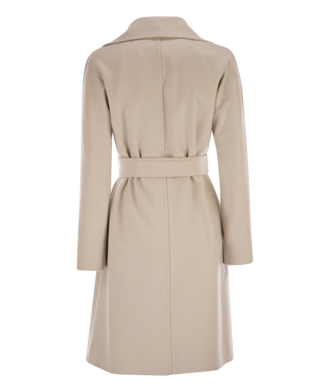 MAX MARA Бежевое шерстяное пальто, фото 2