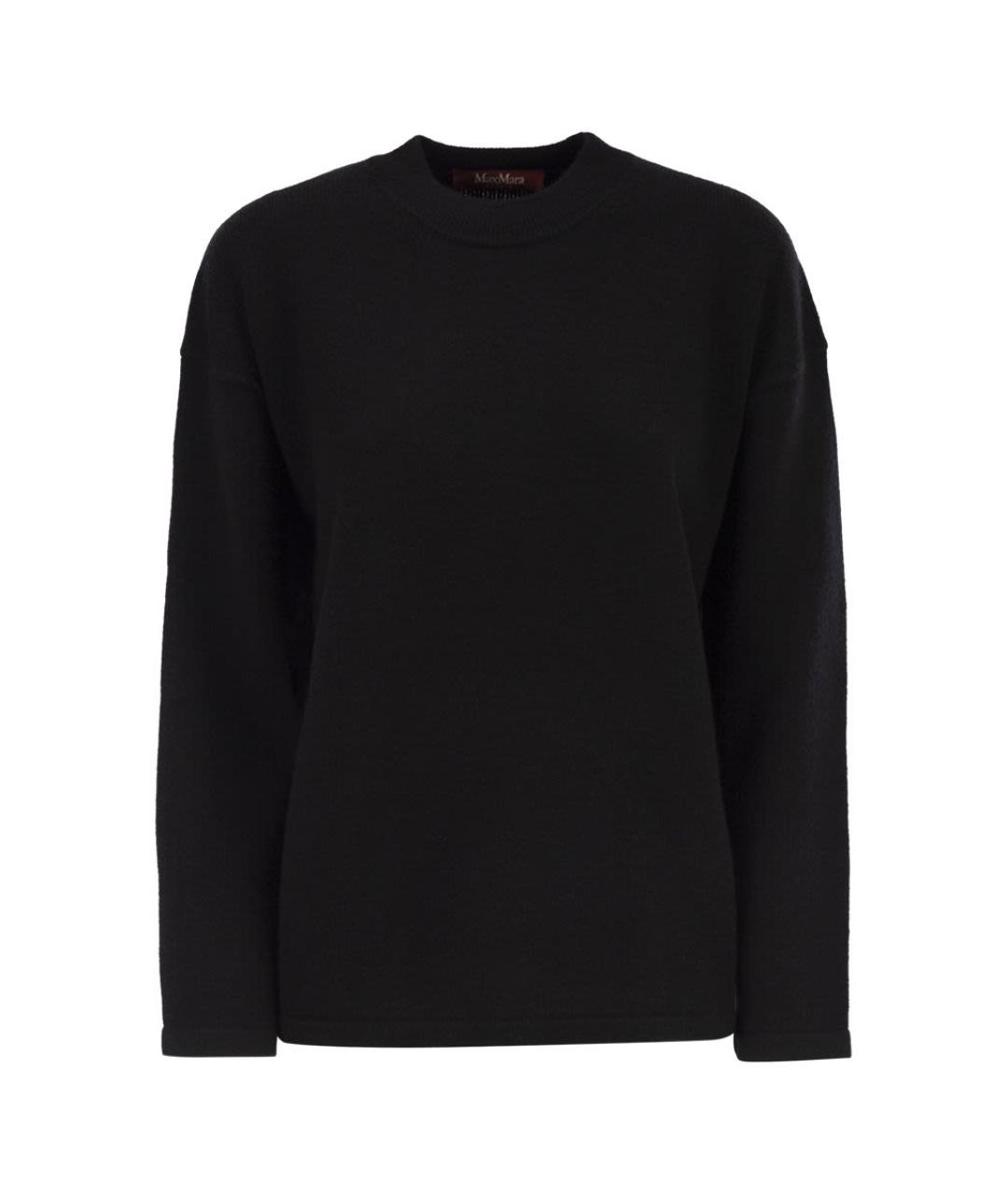 MAX MARA Черный шерстяной джемпер / свитер, фото 1