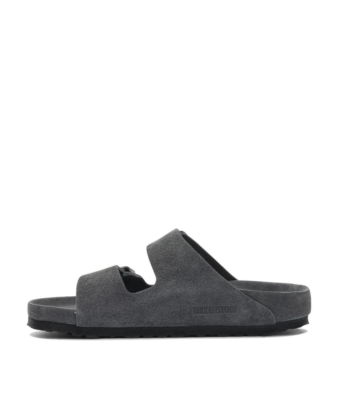 BIRKENSTOCK Серые кожаные сандалии, фото 3
