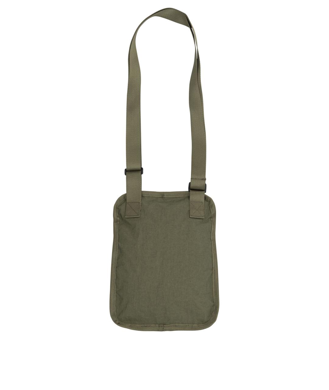 CP COMPANY Зеленая синтетическая сумка на плечо, фото 2