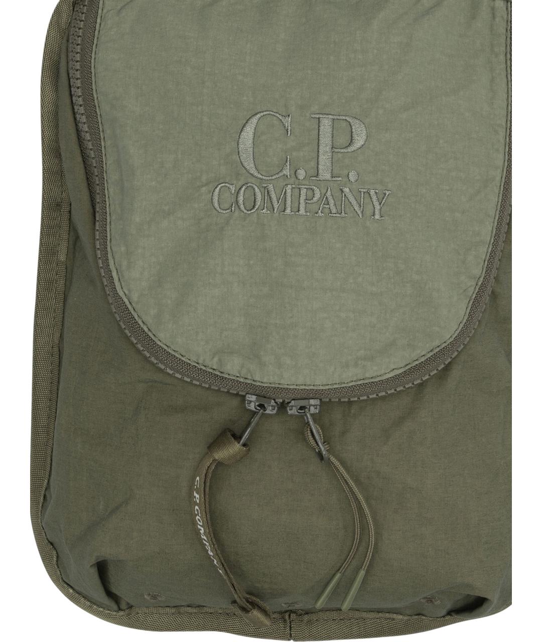 CP COMPANY Зеленая синтетическая сумка на плечо, фото 3