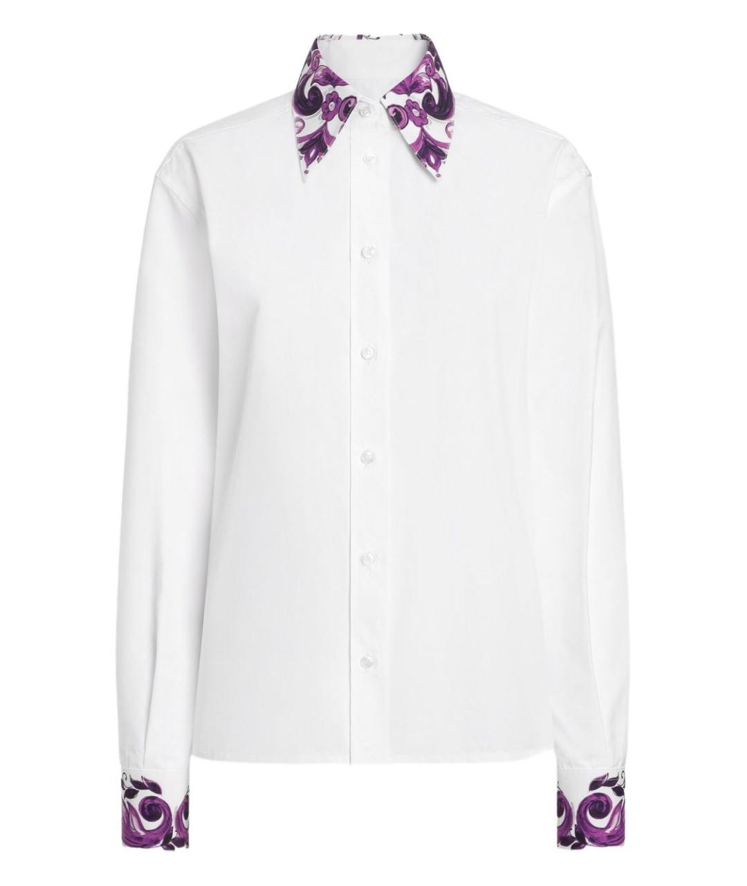 DOLCE&GABBANA Белая хлопковая рубашка, фото 1