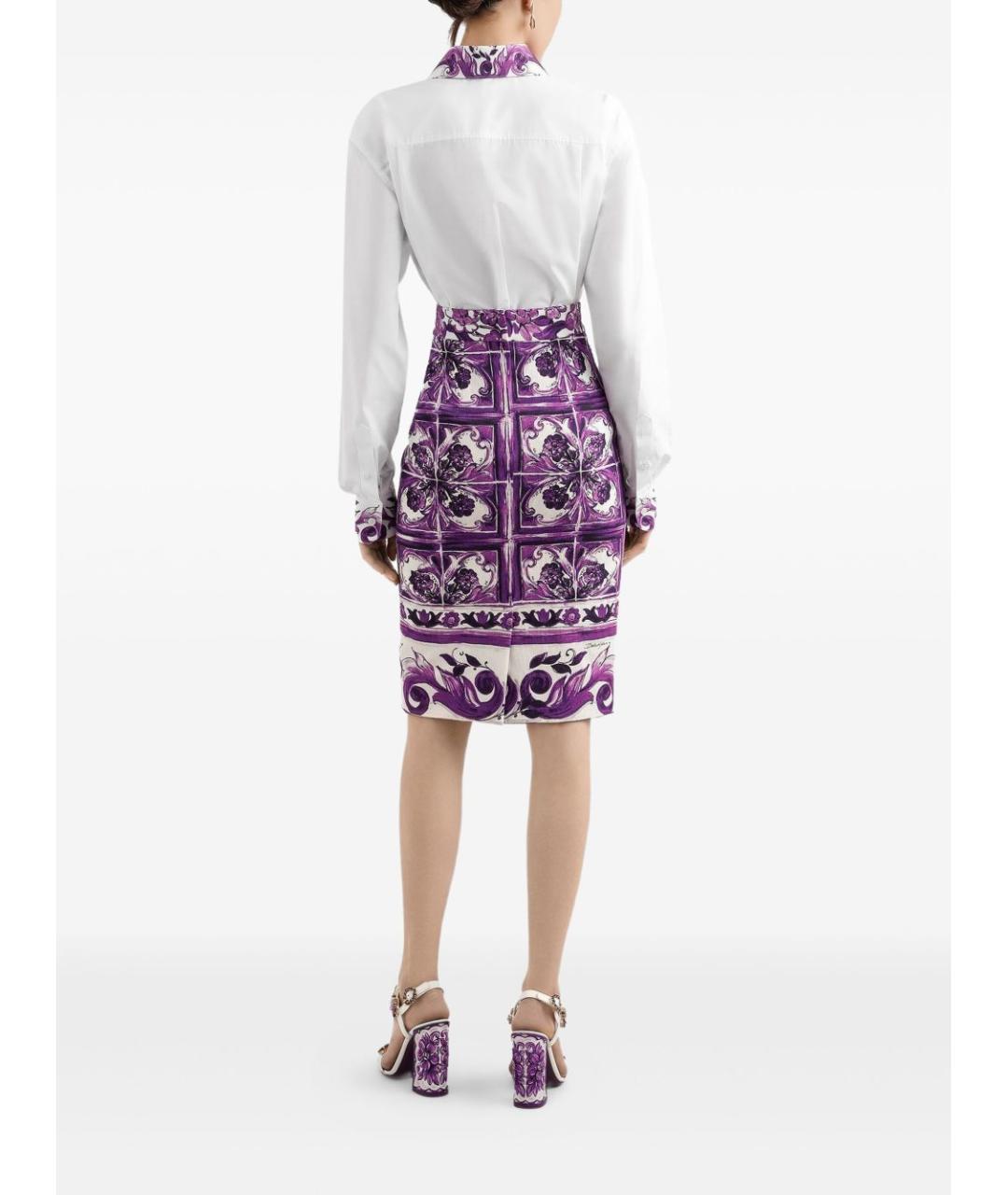 DOLCE&GABBANA Белая хлопковая рубашка, фото 3