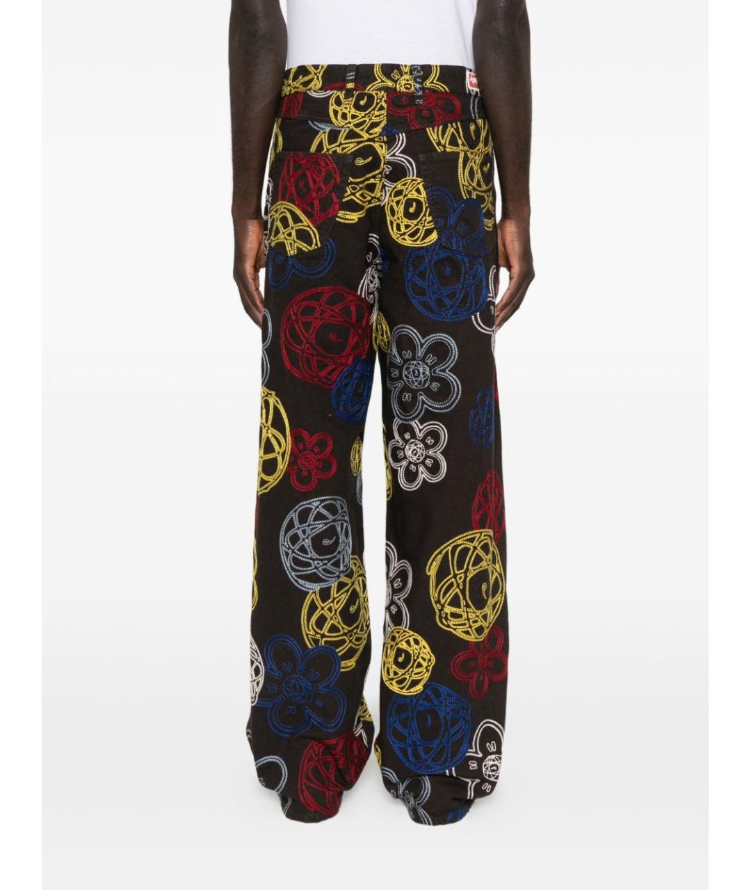 KENZO Коричневые хлопковые повседневные брюки, фото 3