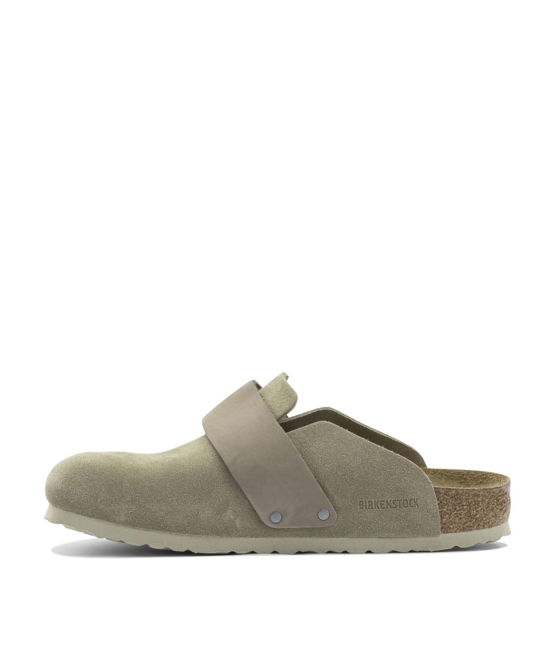 BIRKENSTOCK Бежевые кожаные сандалии, фото 3
