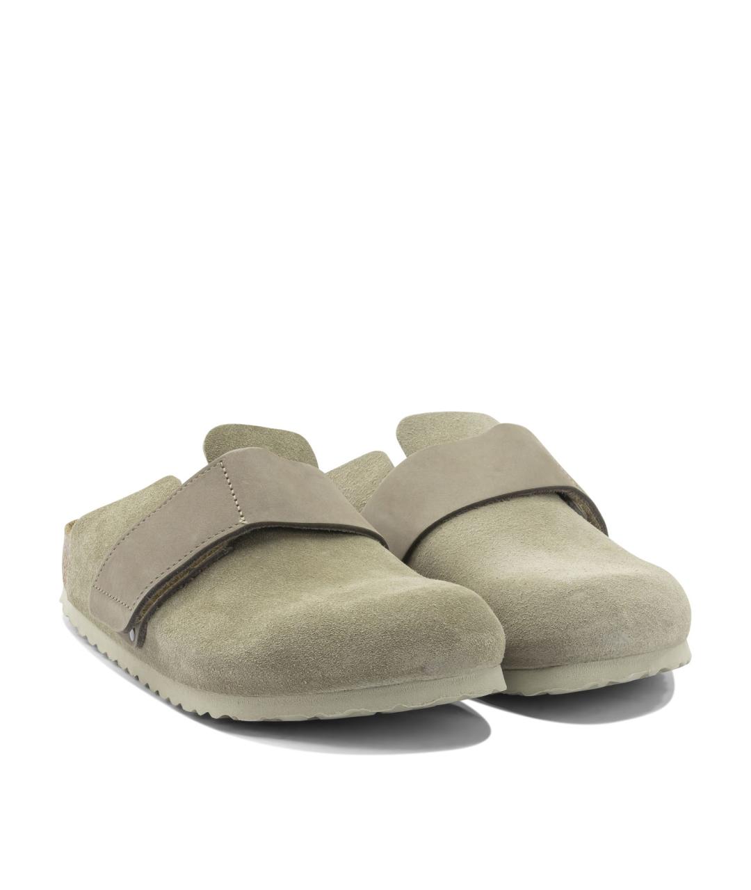 BIRKENSTOCK Бежевые кожаные сандалии, фото 2