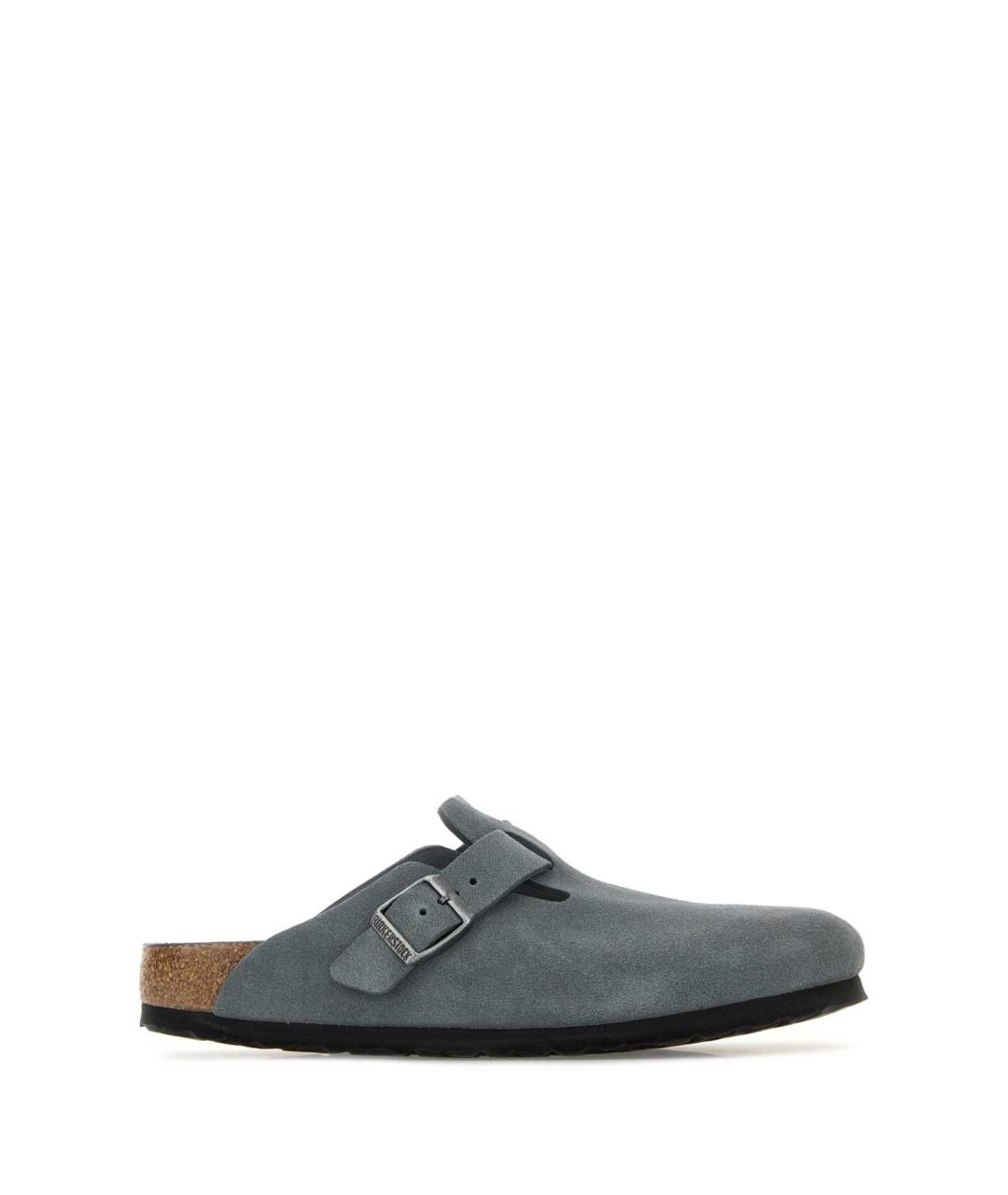 BIRKENSTOCK Серые замшевые сандалии, фото 1