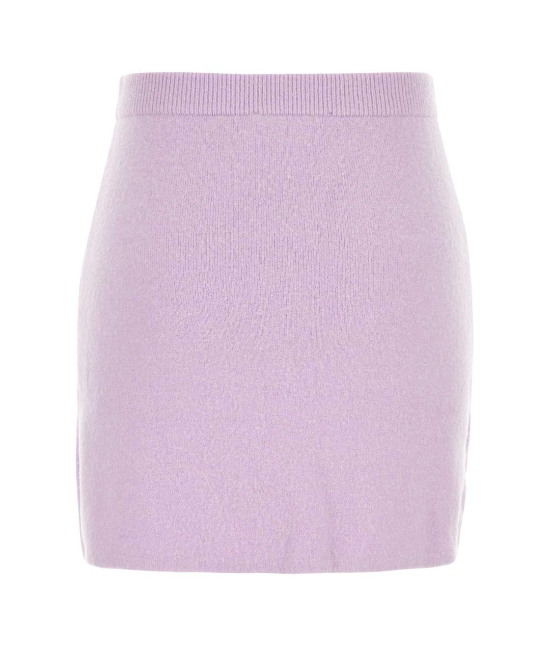 SELF-PORTRAIT Фиолетовая шерстяная юбка мини, фото 2