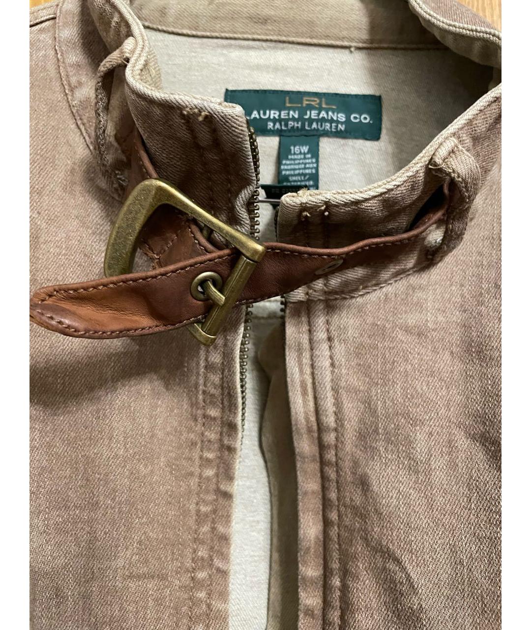 RALPH LAUREN Бежевая хлопковая куртка, фото 5