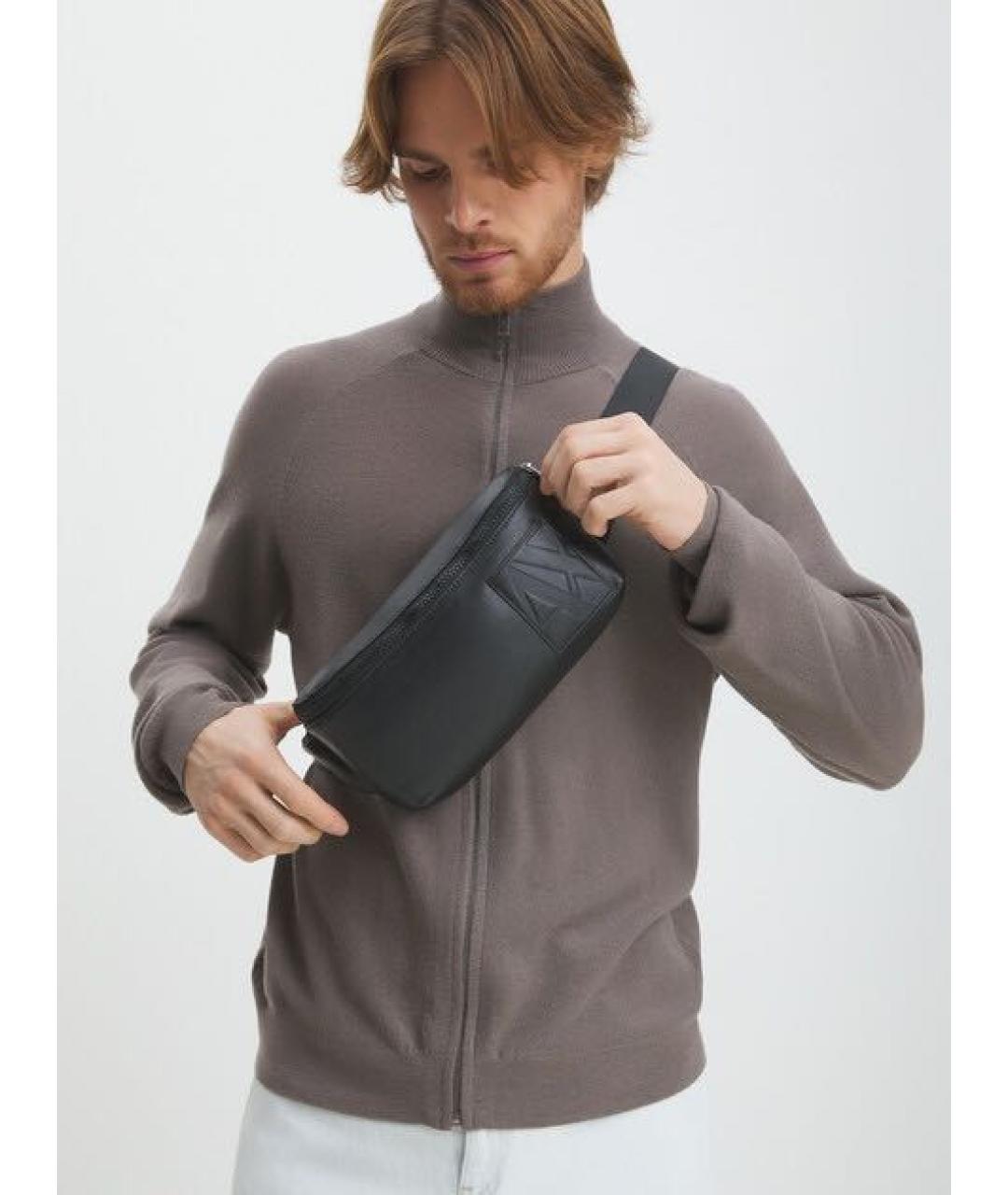 ARMANI EXCHANGE Черная поясная сумка, фото 6