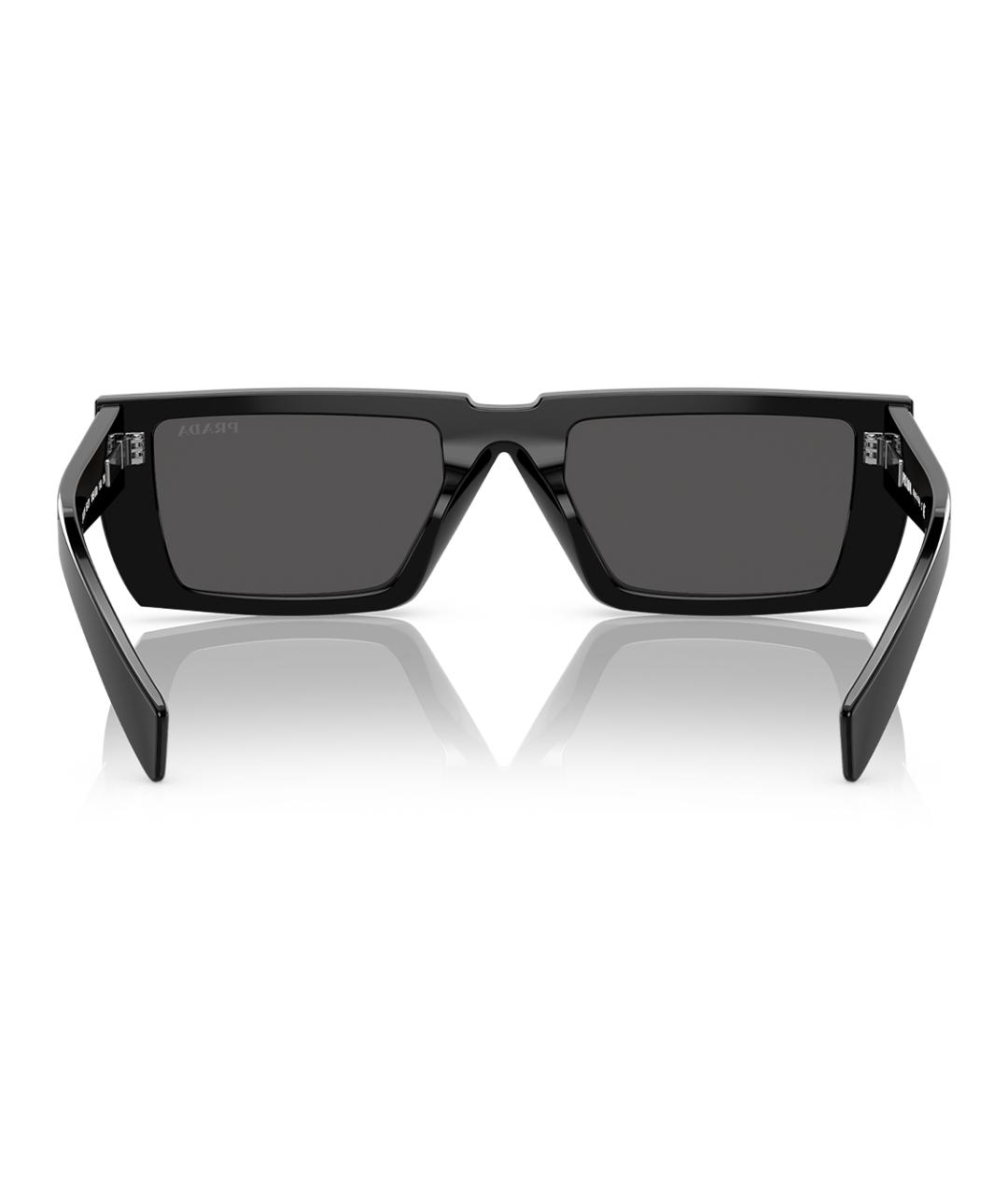 PRADA Черные пластиковые солнцезащитные очки, фото 4