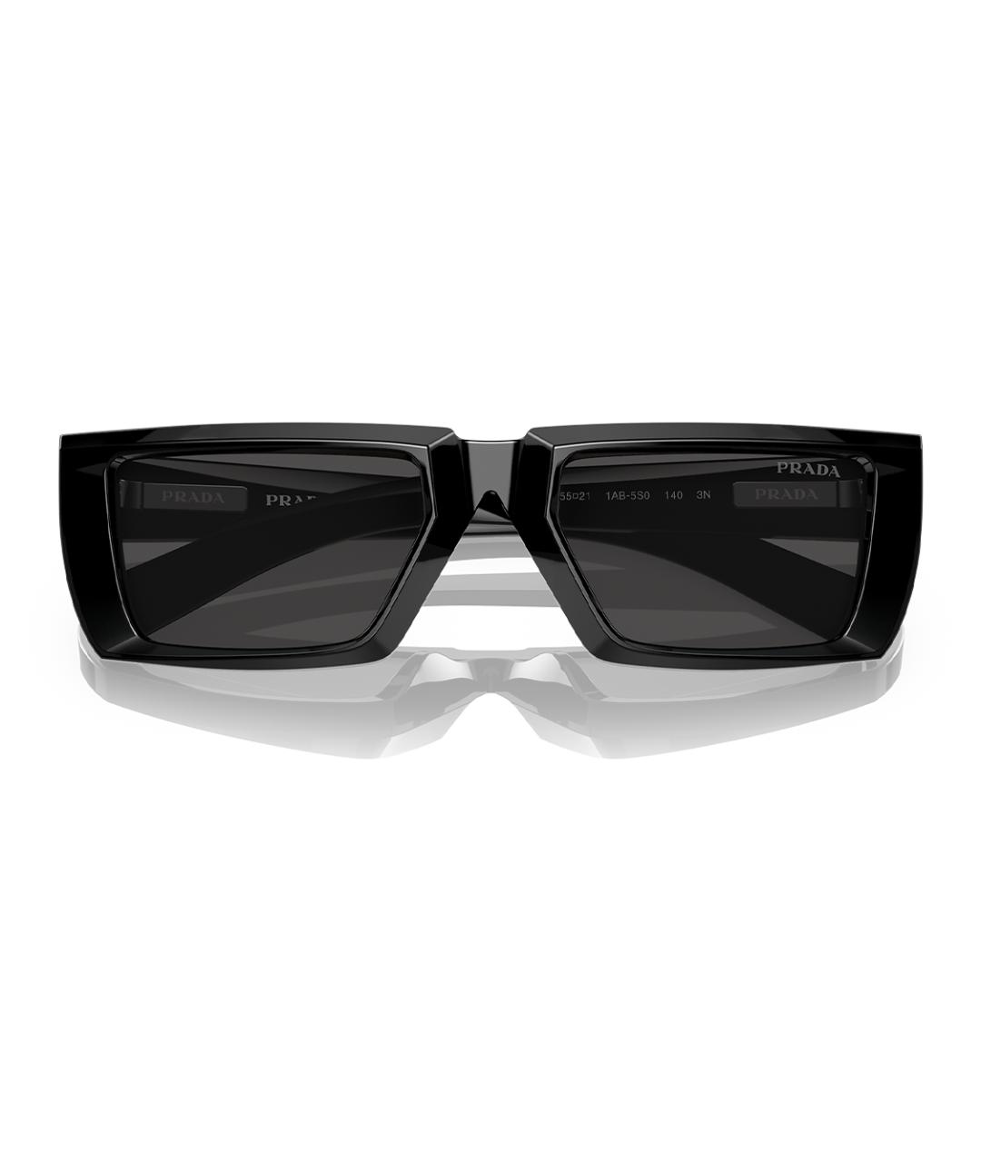 PRADA Черные пластиковые солнцезащитные очки, фото 5
