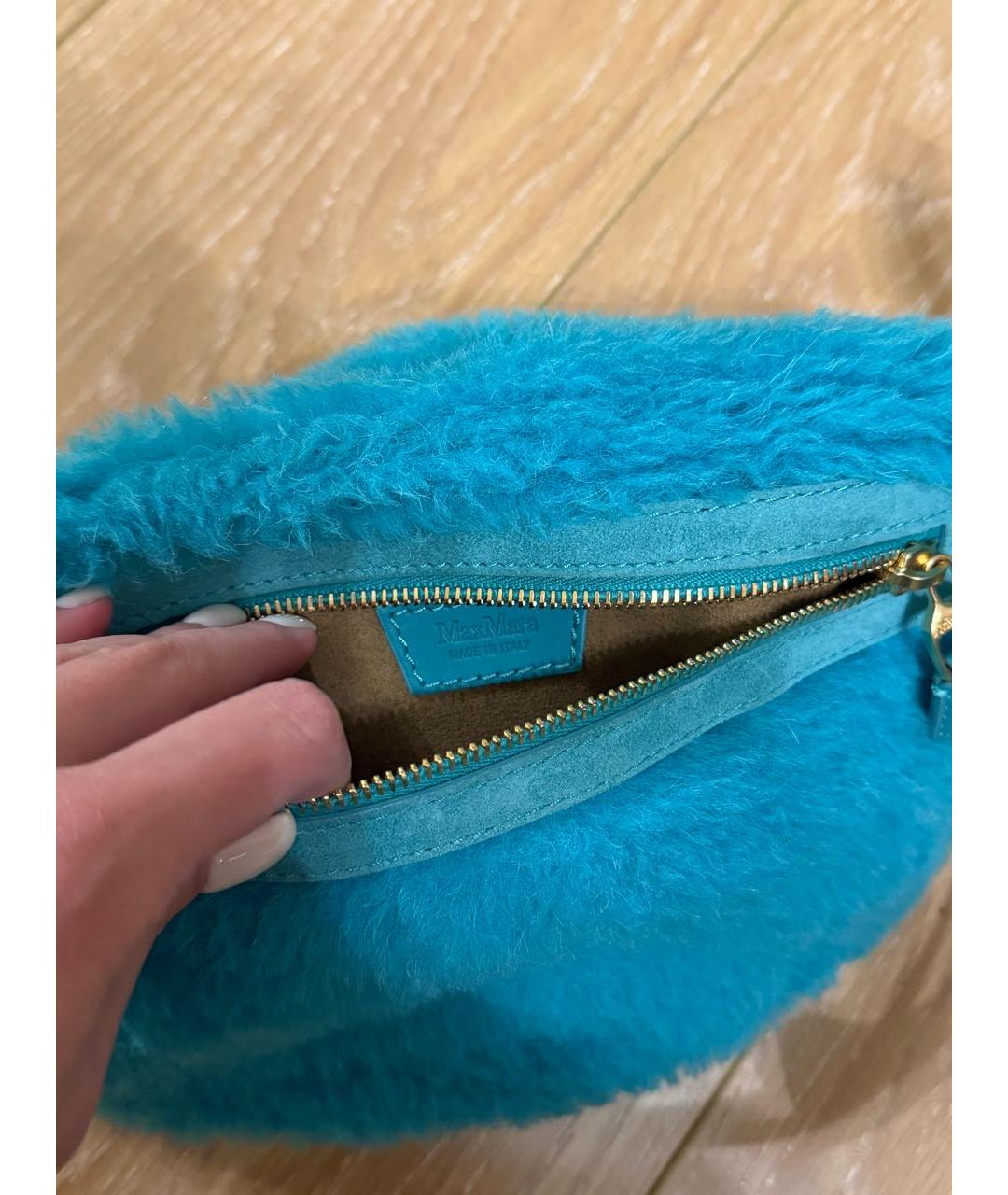 MAX MARA Бирюзовая поясная сумка, фото 2