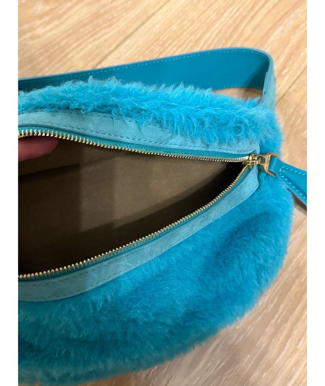 MAX MARA Бирюзовая поясная сумка, фото 5