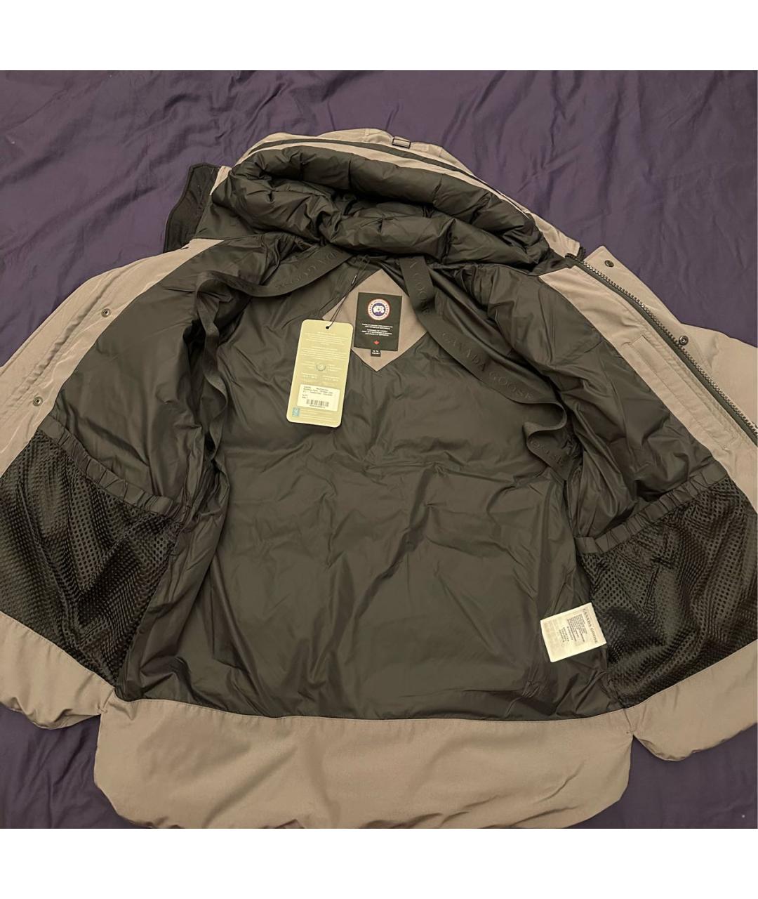 CANADA GOOSE Антрацитовая полиэстеровая парка, фото 6