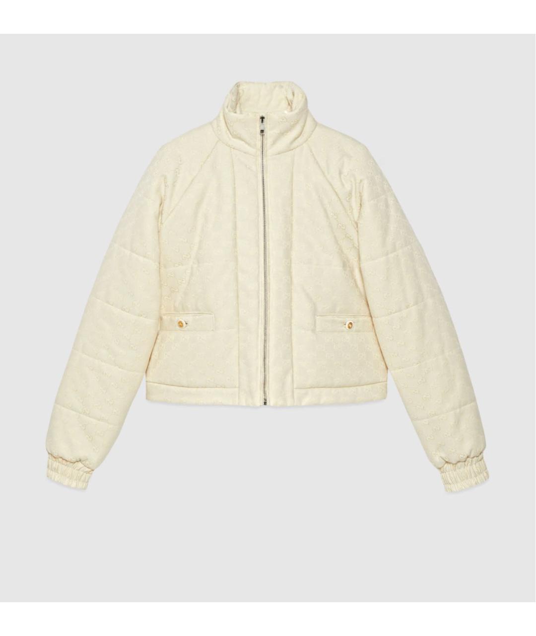 GUCCI Бежевая хлопковая куртка, фото 8